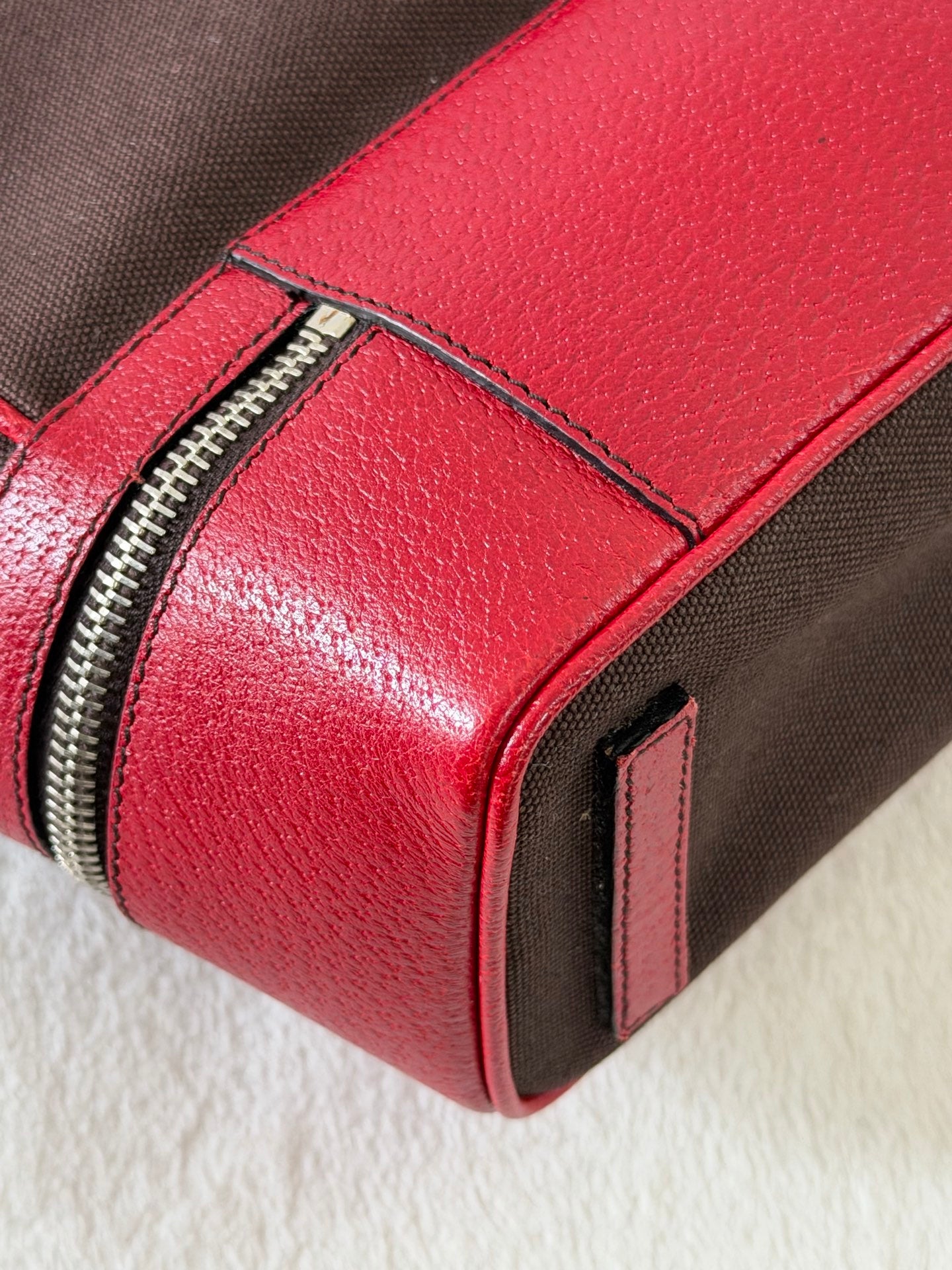 PRADA Leather Kiss-lock Handbag