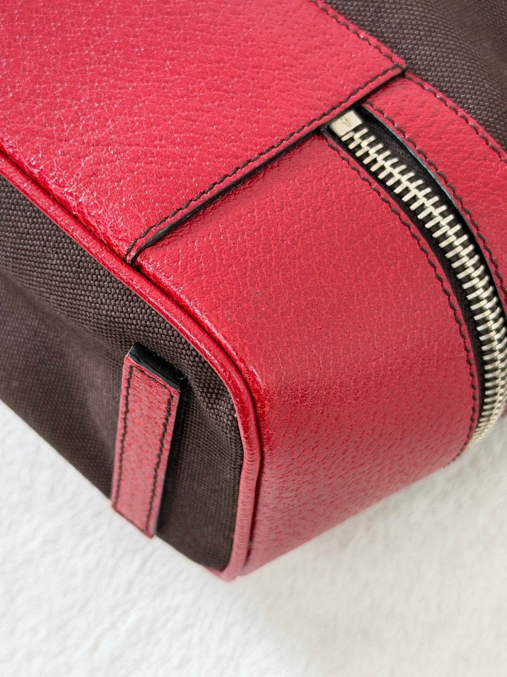 PRADA Leather Kiss-lock Handbag