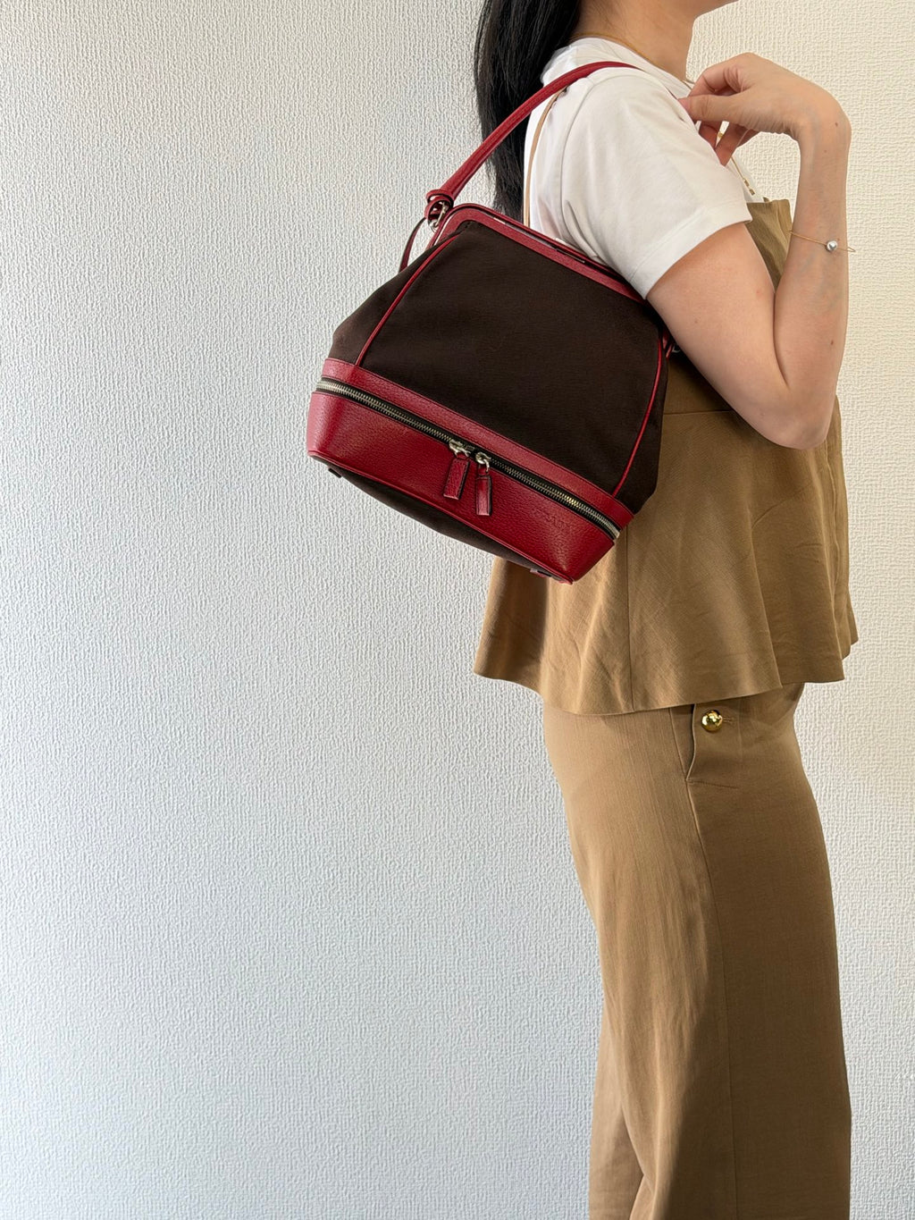 PRADA Leather Kiss-lock Handbag