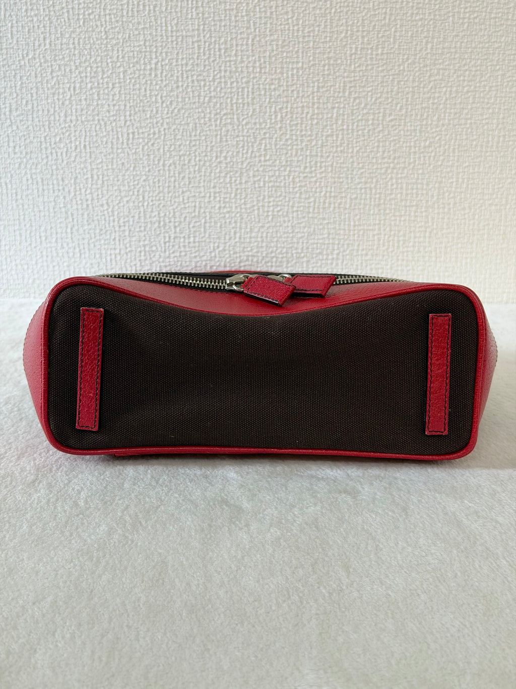 PRADA Leather Kiss-lock Handbag
