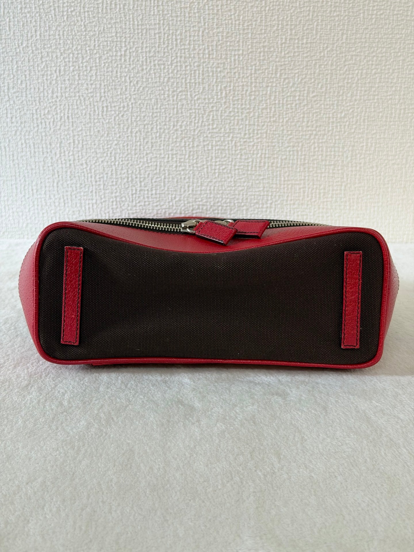 PRADA Leather Kiss-lock Handbag