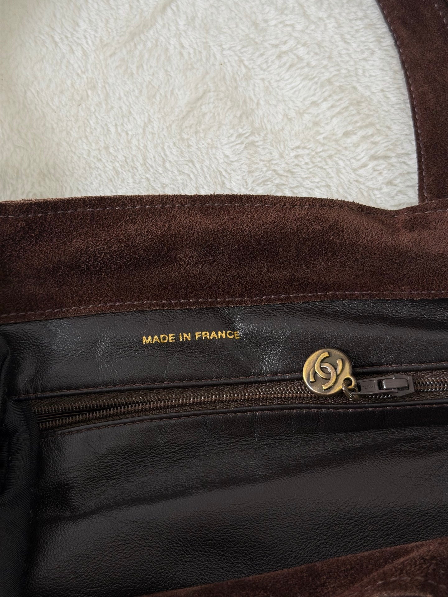 CHANEL Suede Totebag
