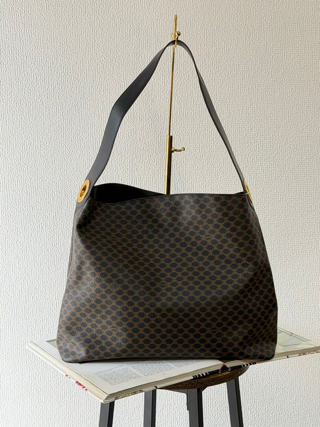 CELINE Black Macadam Totebag