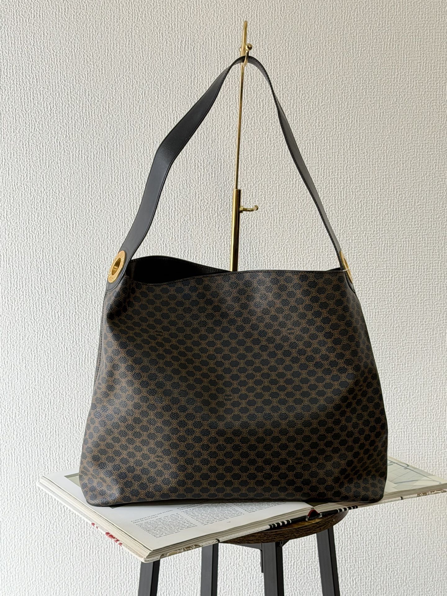CELINE Black Macadam Totebag