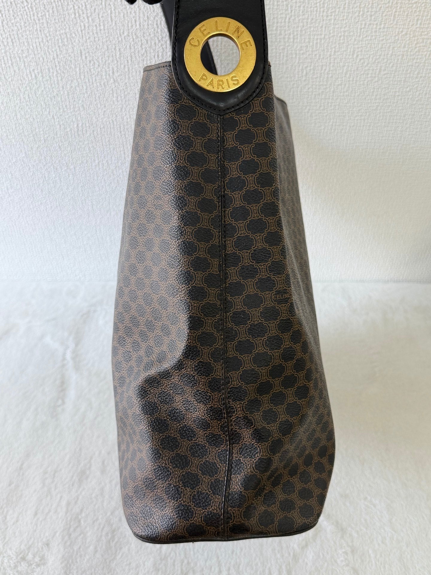 CELINE Black Macadam Totebag