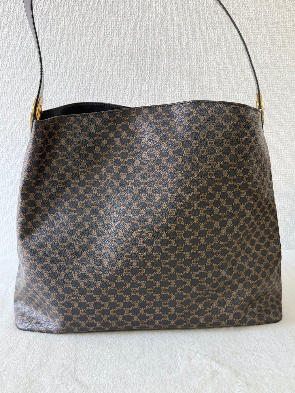 CELINE Black Macadam Totebag