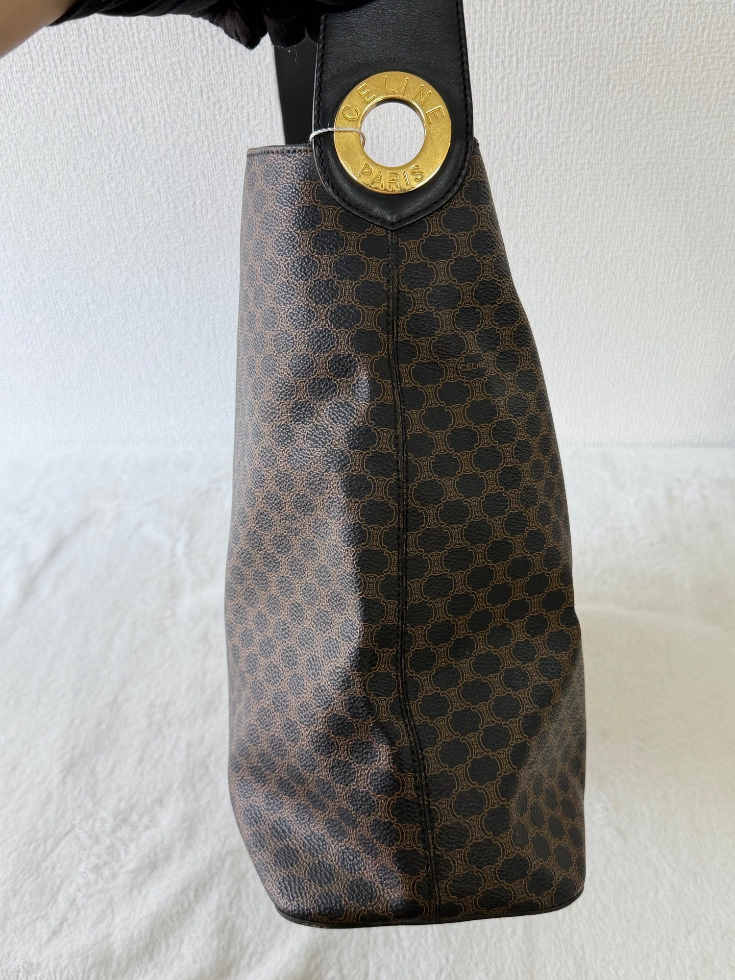 CELINE Black Macadam Totebag