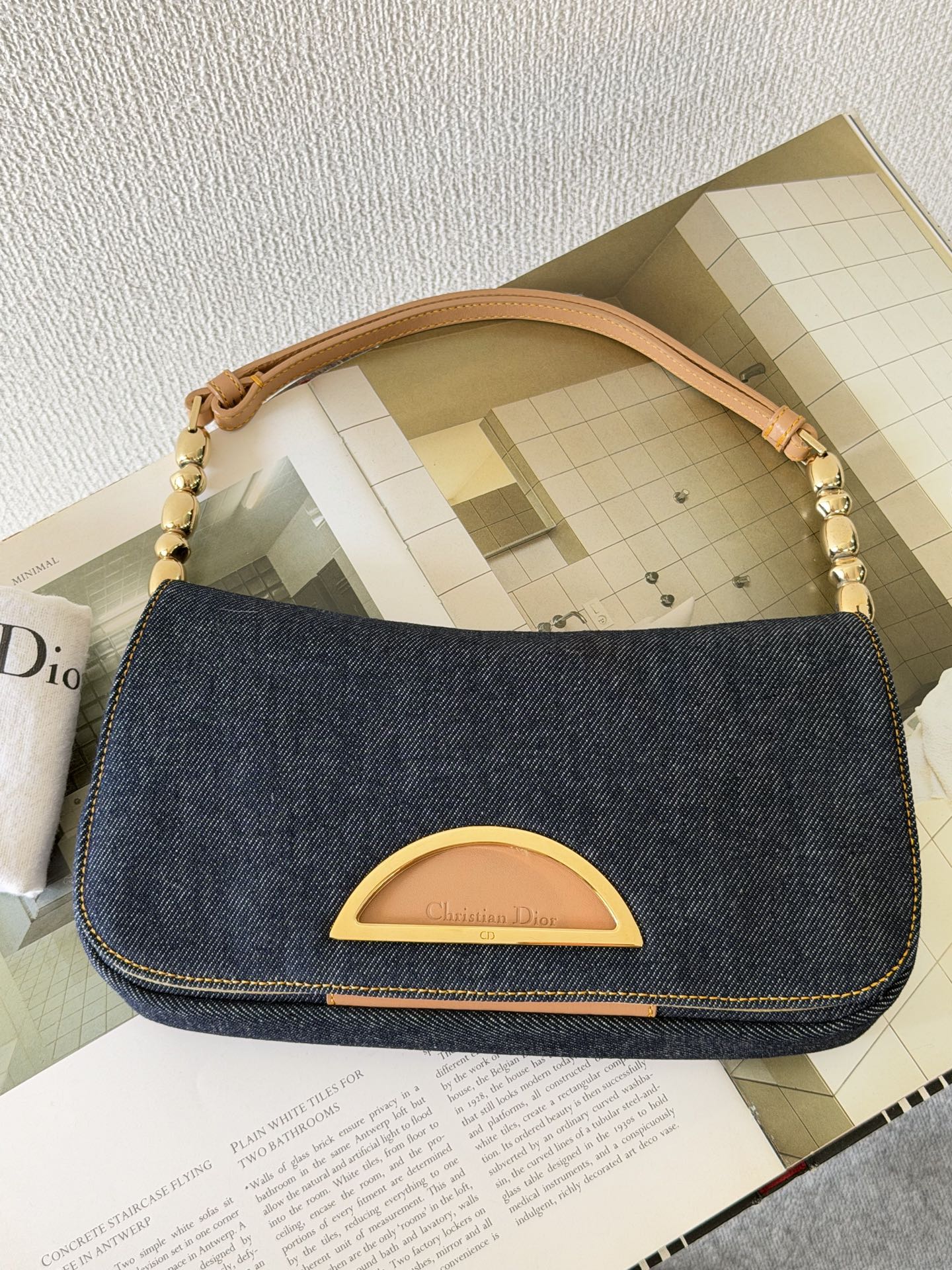 CHRISTIAN DIOR Denim Handbag