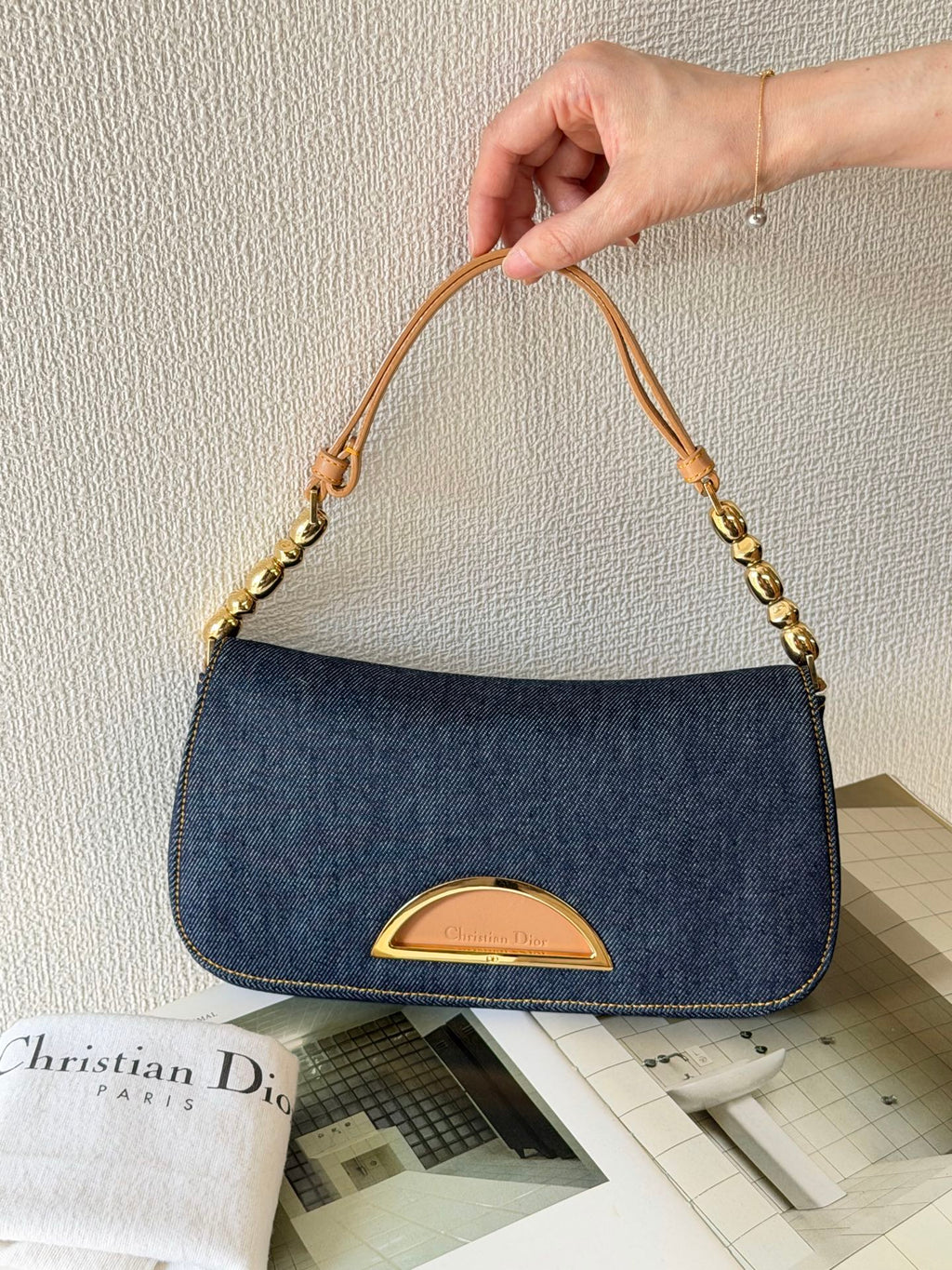 CHRISTIAN DIOR Denim Handbag