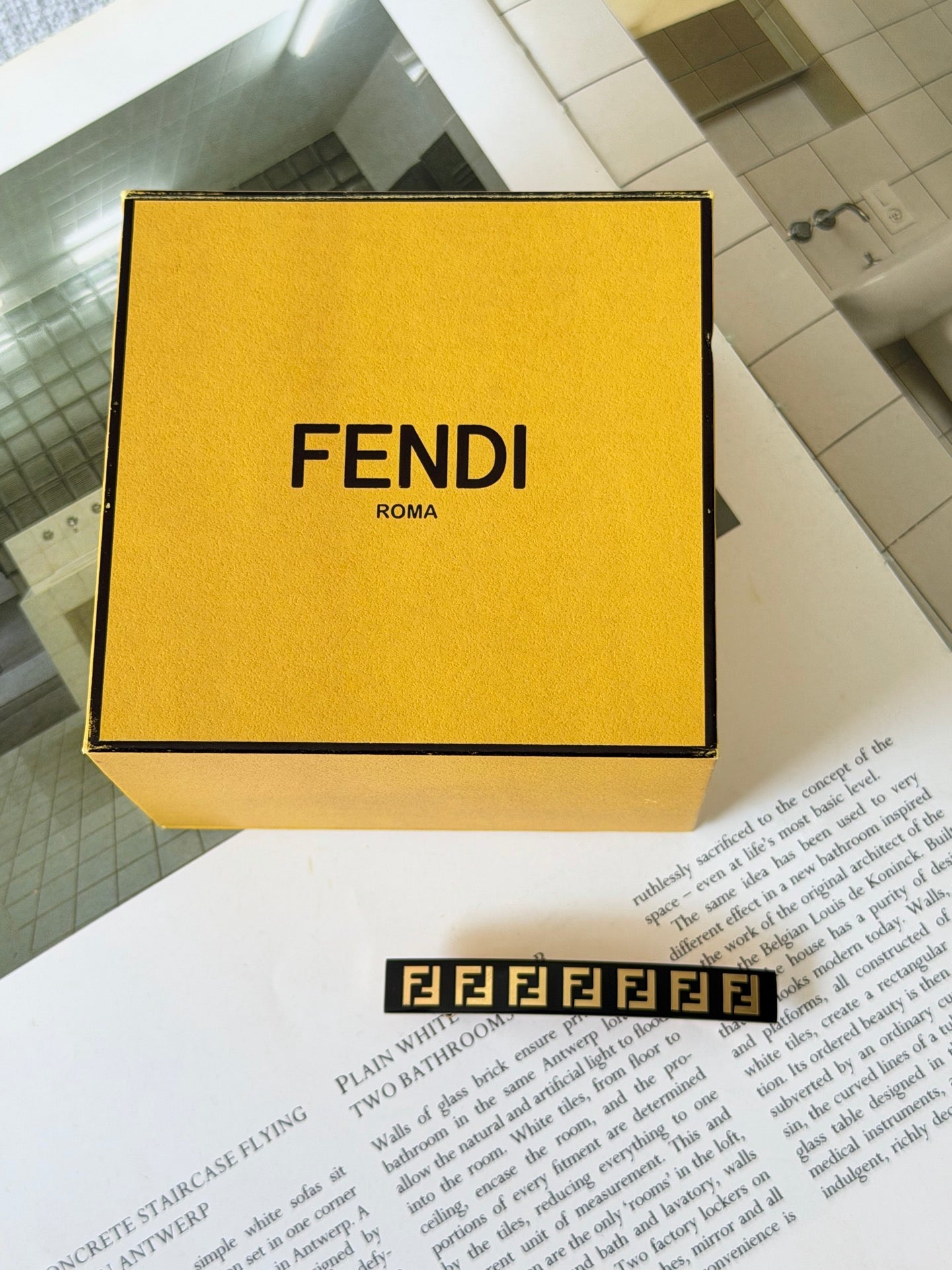 FENDI Zucca Hair Clip