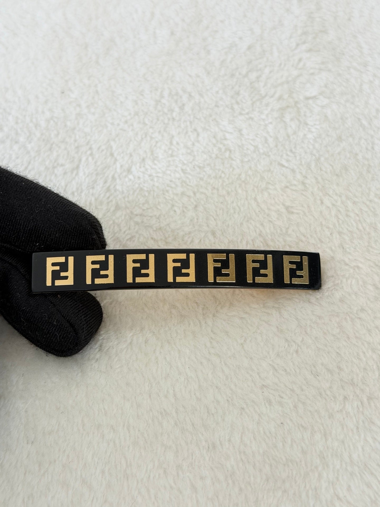 FENDI Zucca Hair Clip