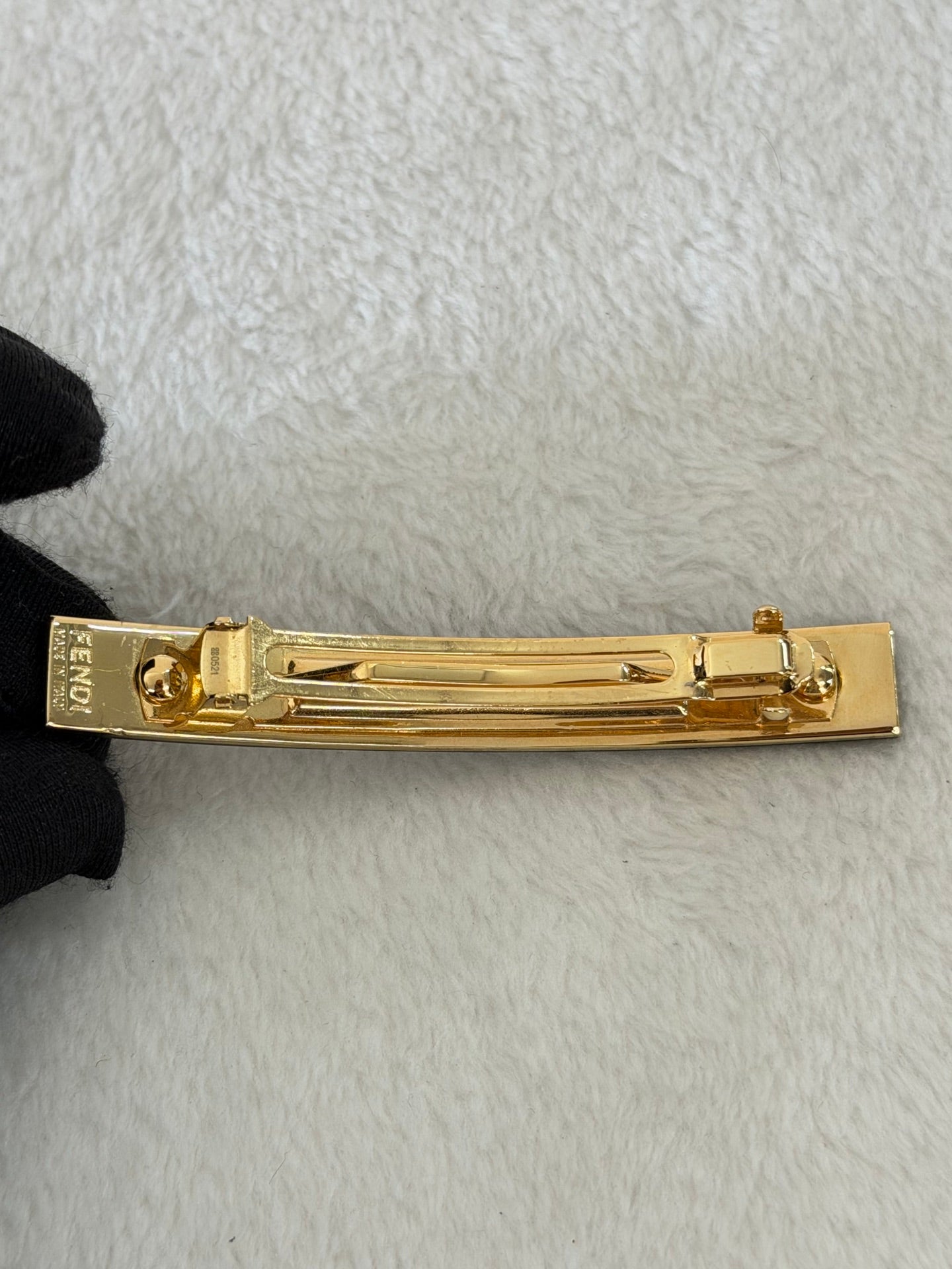 FENDI Zucca Hair Clip