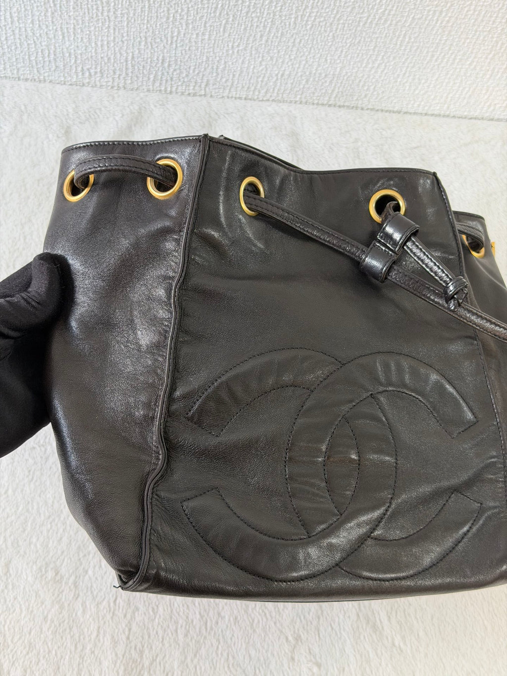 CHANEL Genuine Bucket Shoulderbag