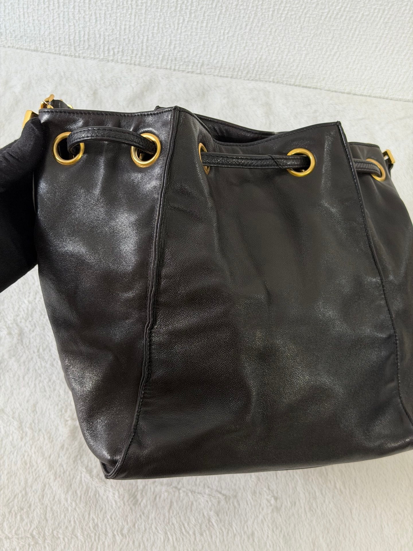 CHANEL Genuine Bucket Shoulderbag
