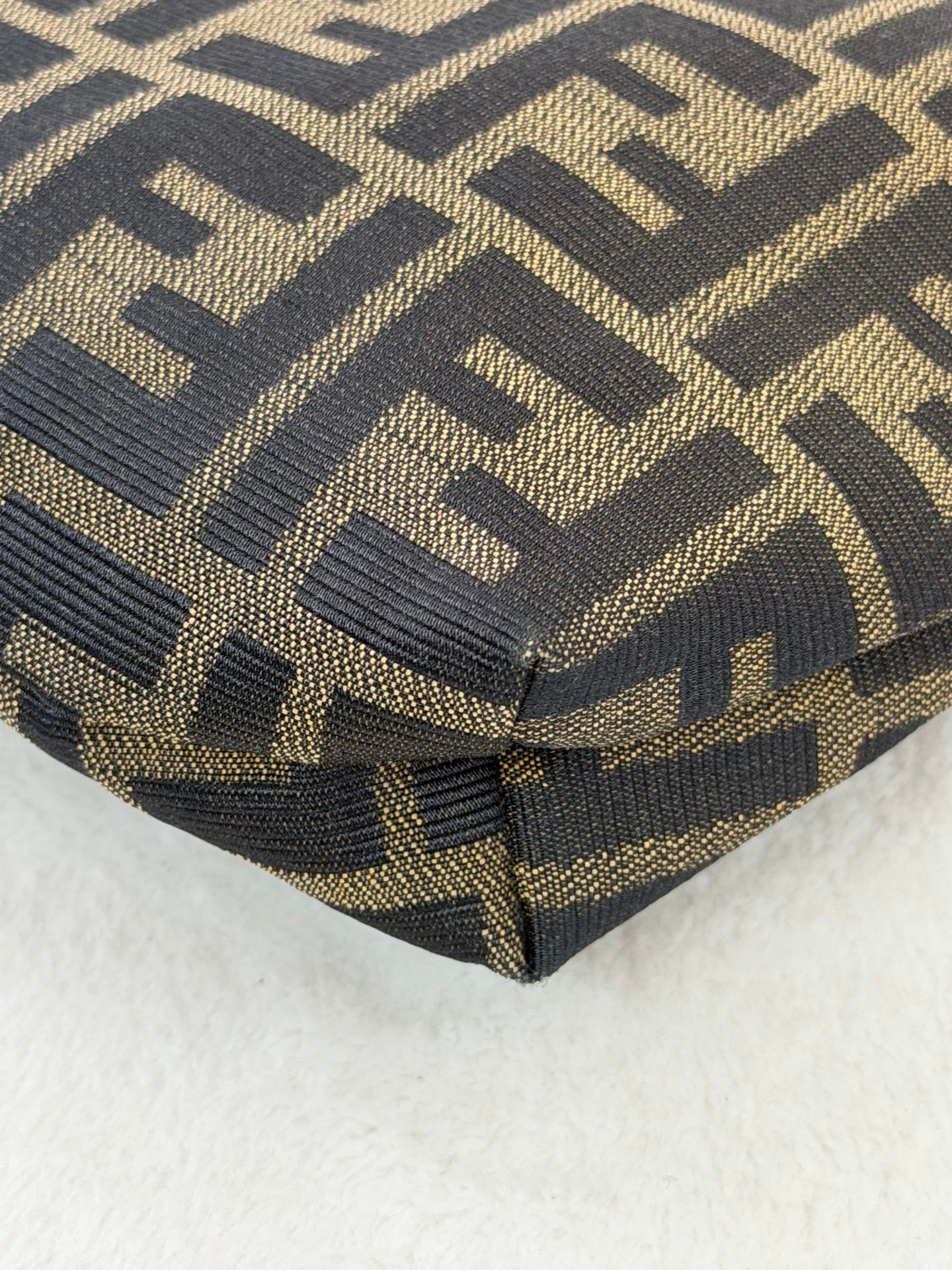 FENDI Zucca V-shape Handbag