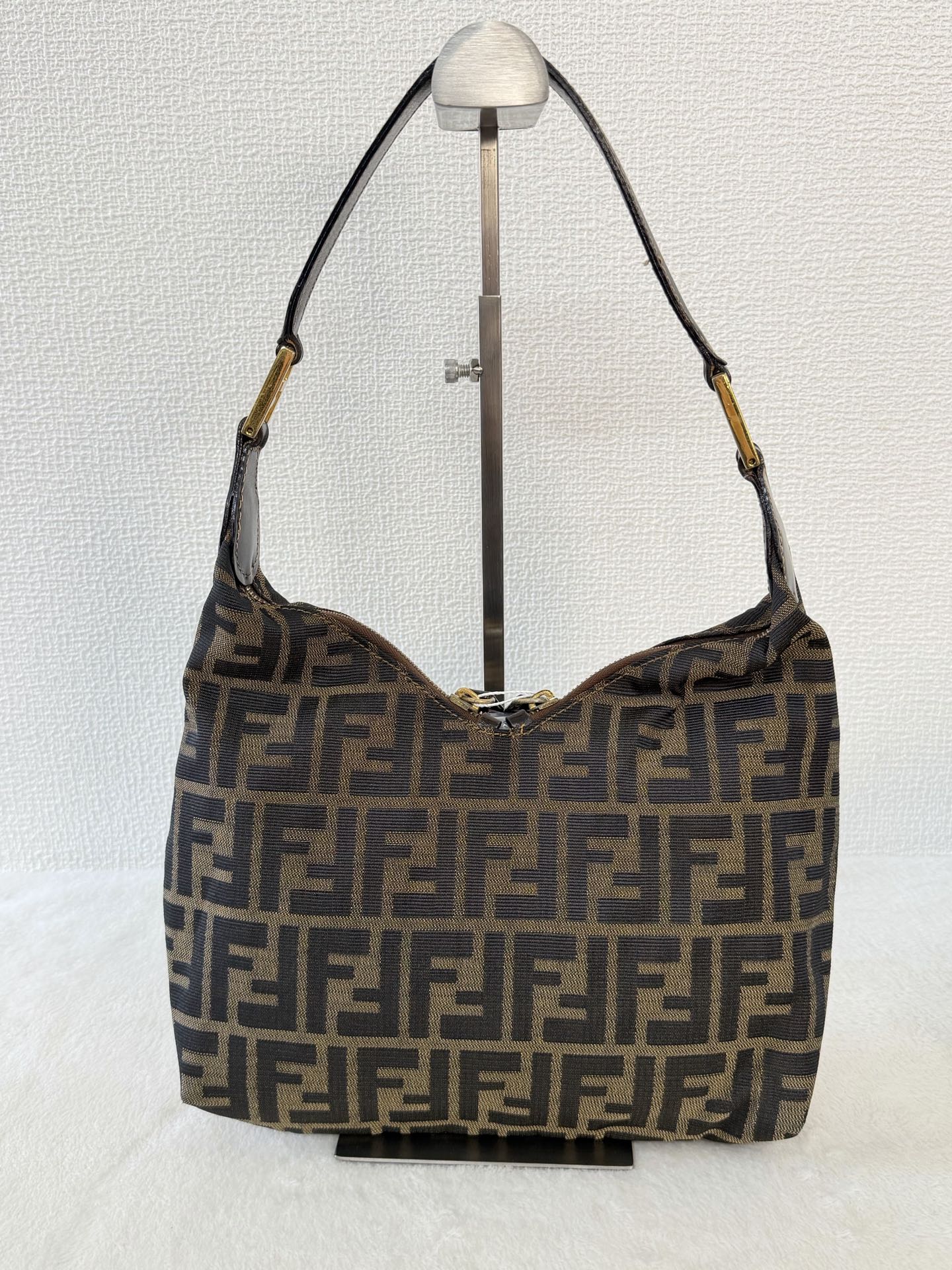 FENDI Zucca V-shape Handbag