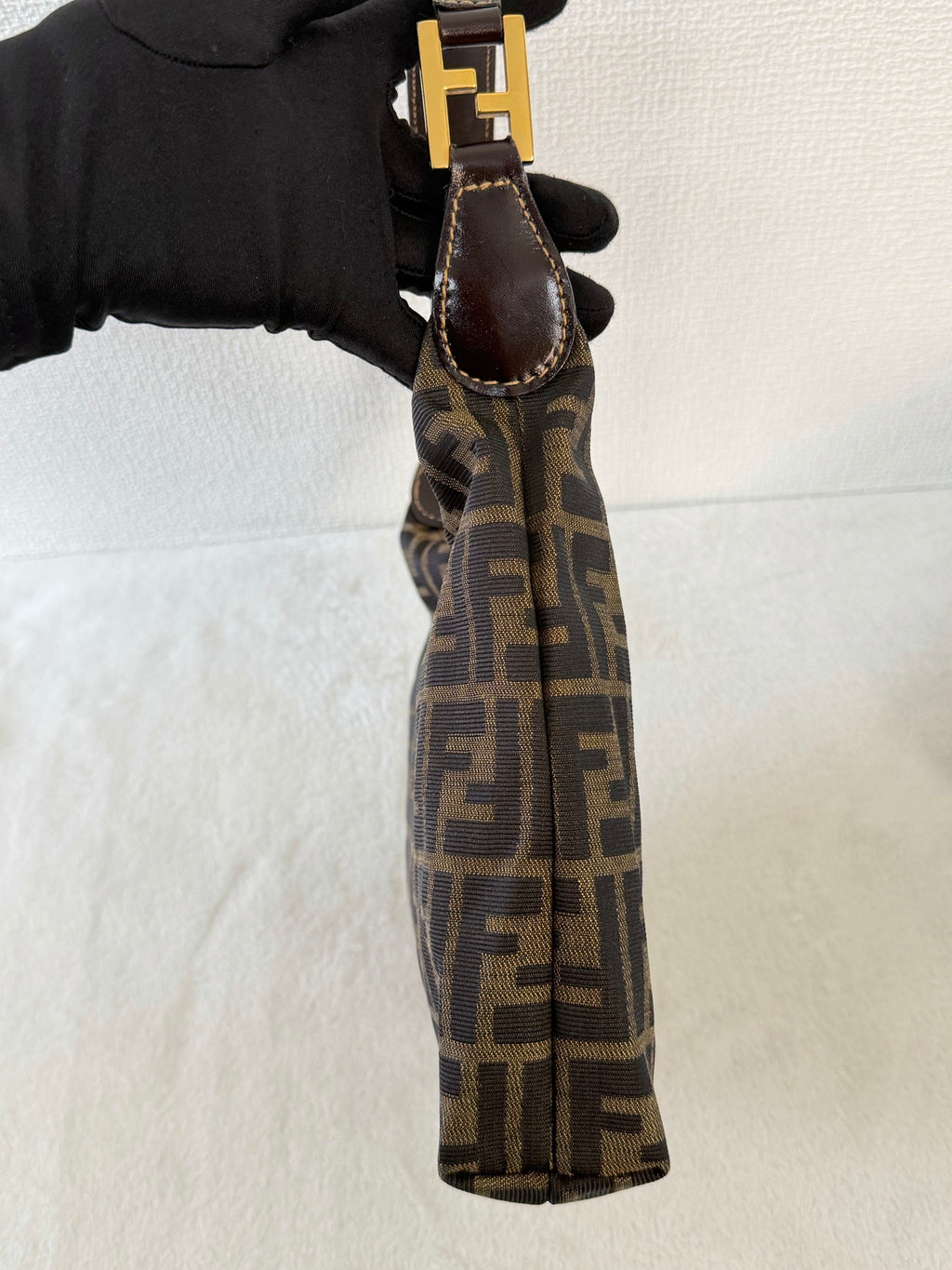 FENDI Zucca V-shape Handbag