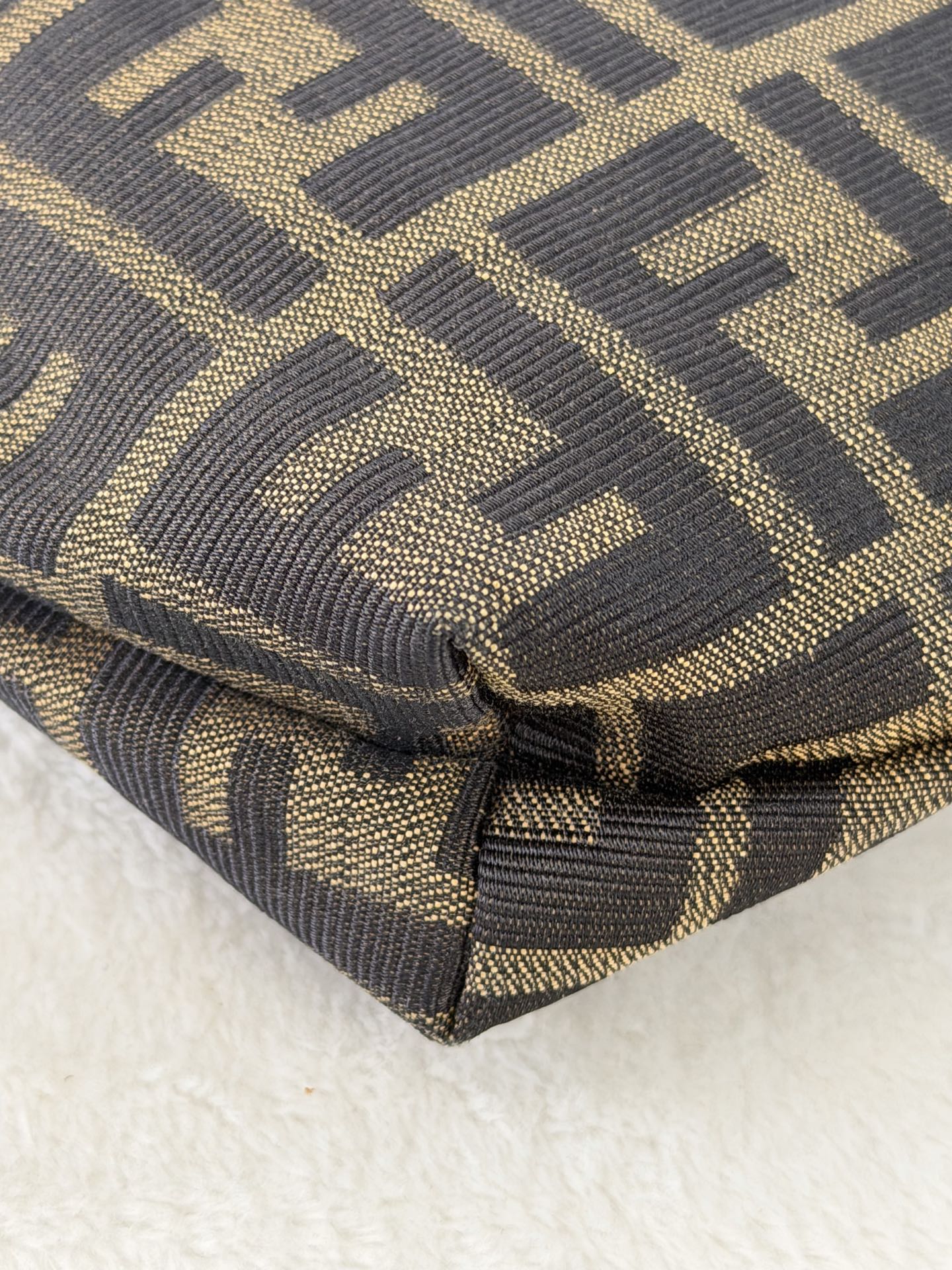 FENDI Zucca V-shape Handbag