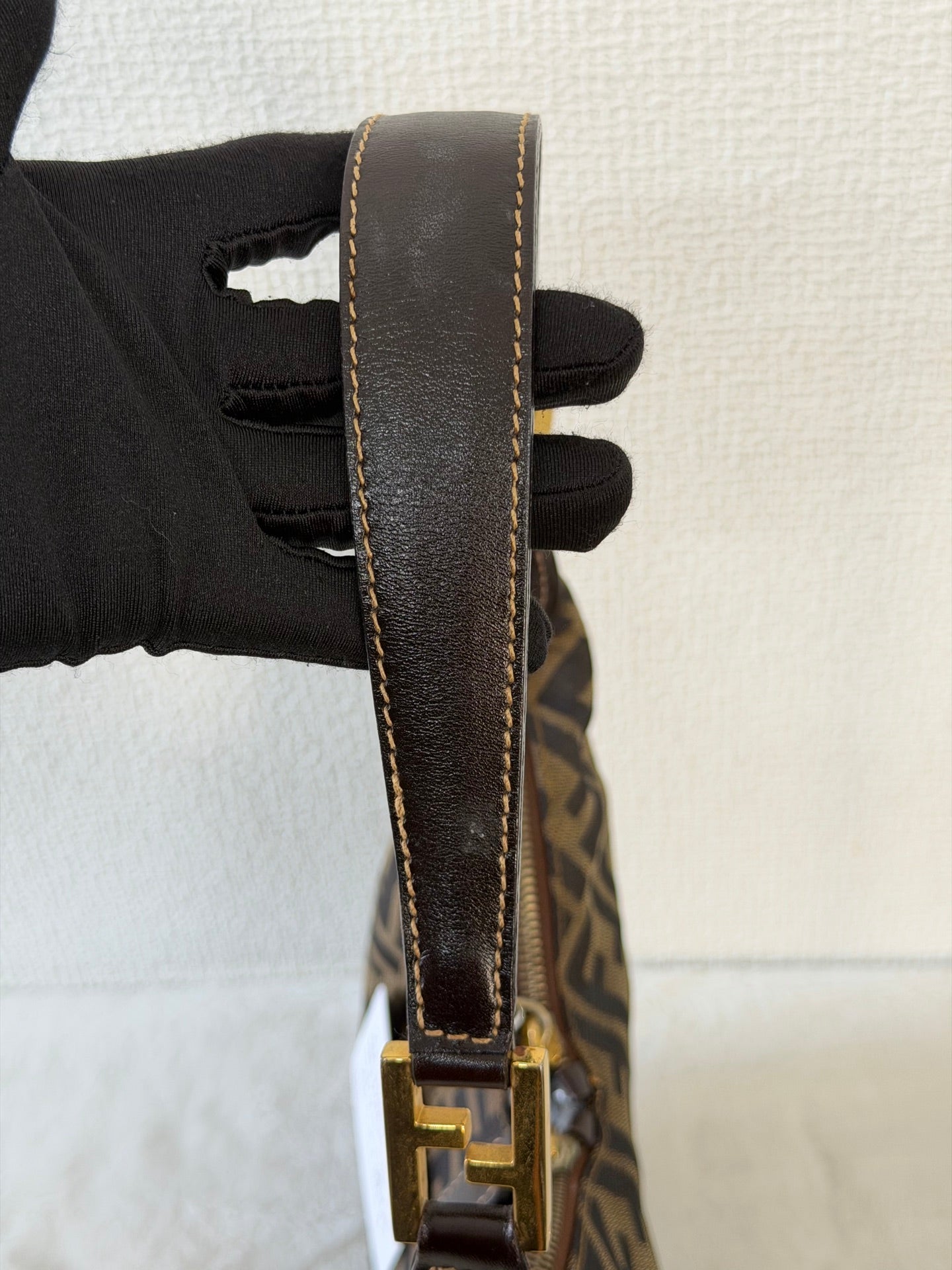 FENDI Zucca V-shape Handbag