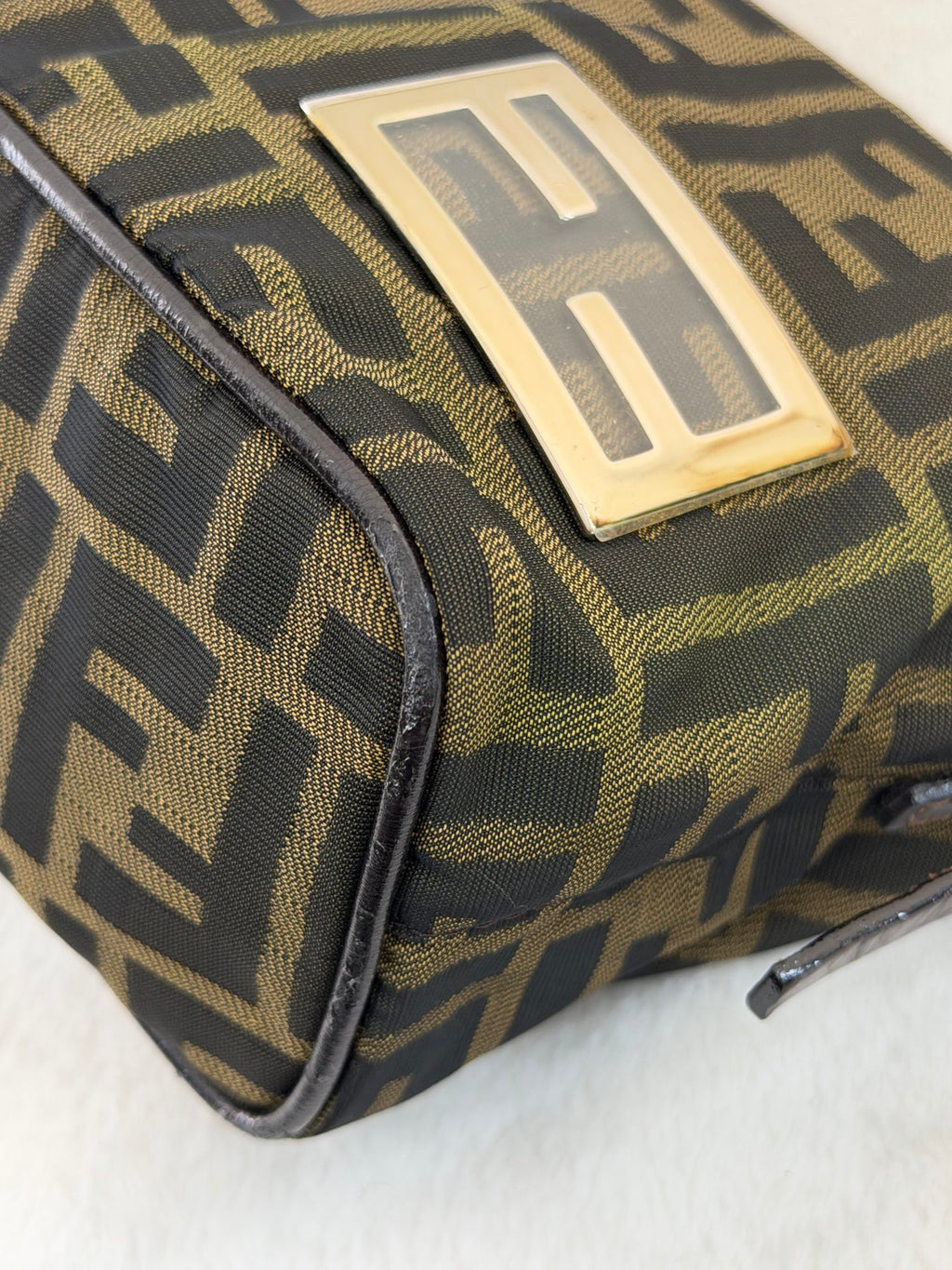 FENDI Zucca Baguette Handbag