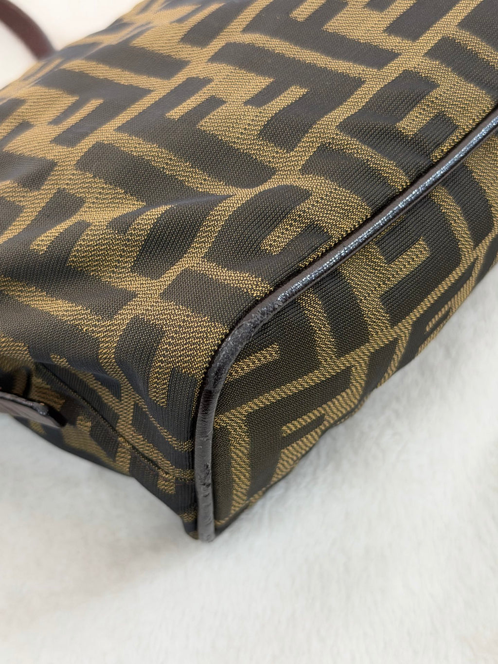 FENDI Zucca Baguette Handbag