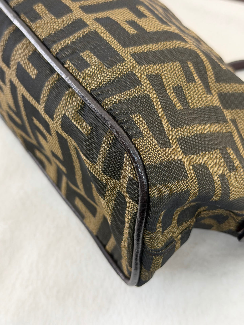 FENDI Zucca Baguette Handbag