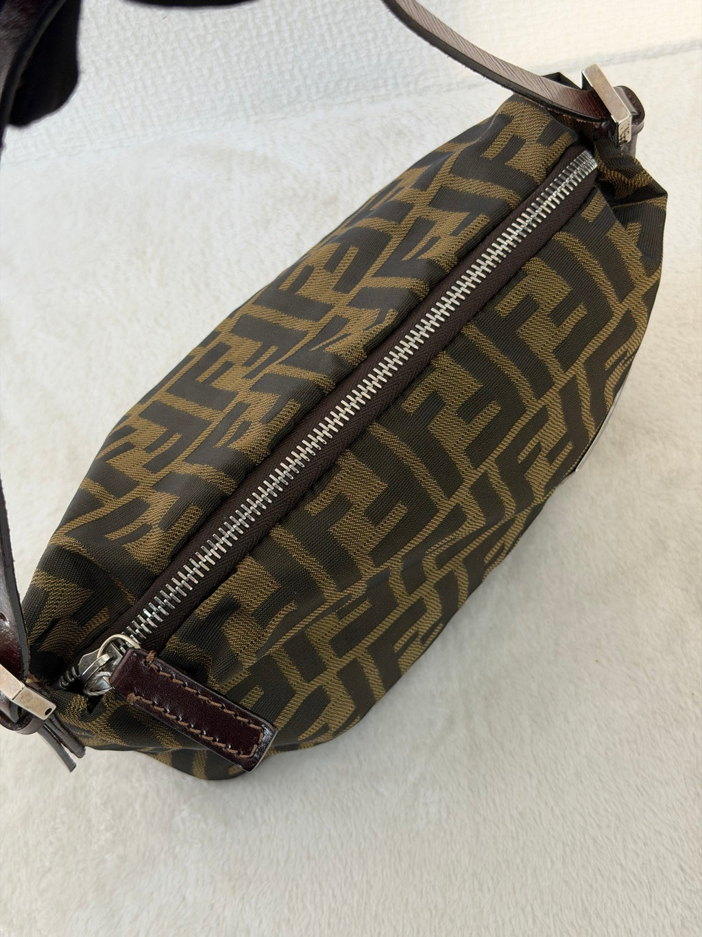 FENDI Zucca Baguette Handbag