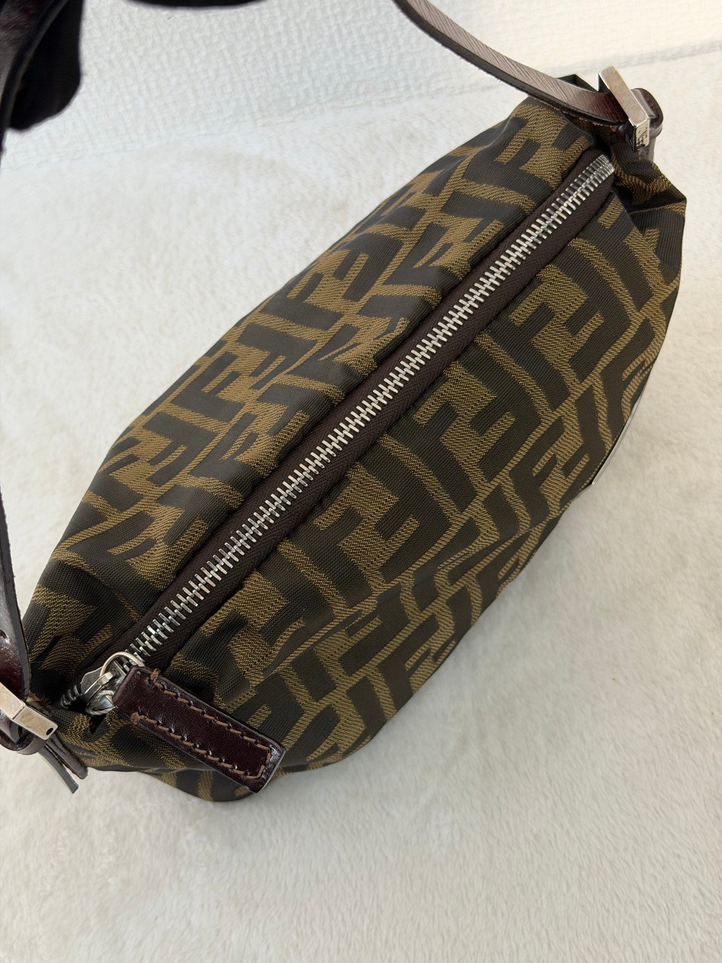 FENDI Zucca Baguette Handbag