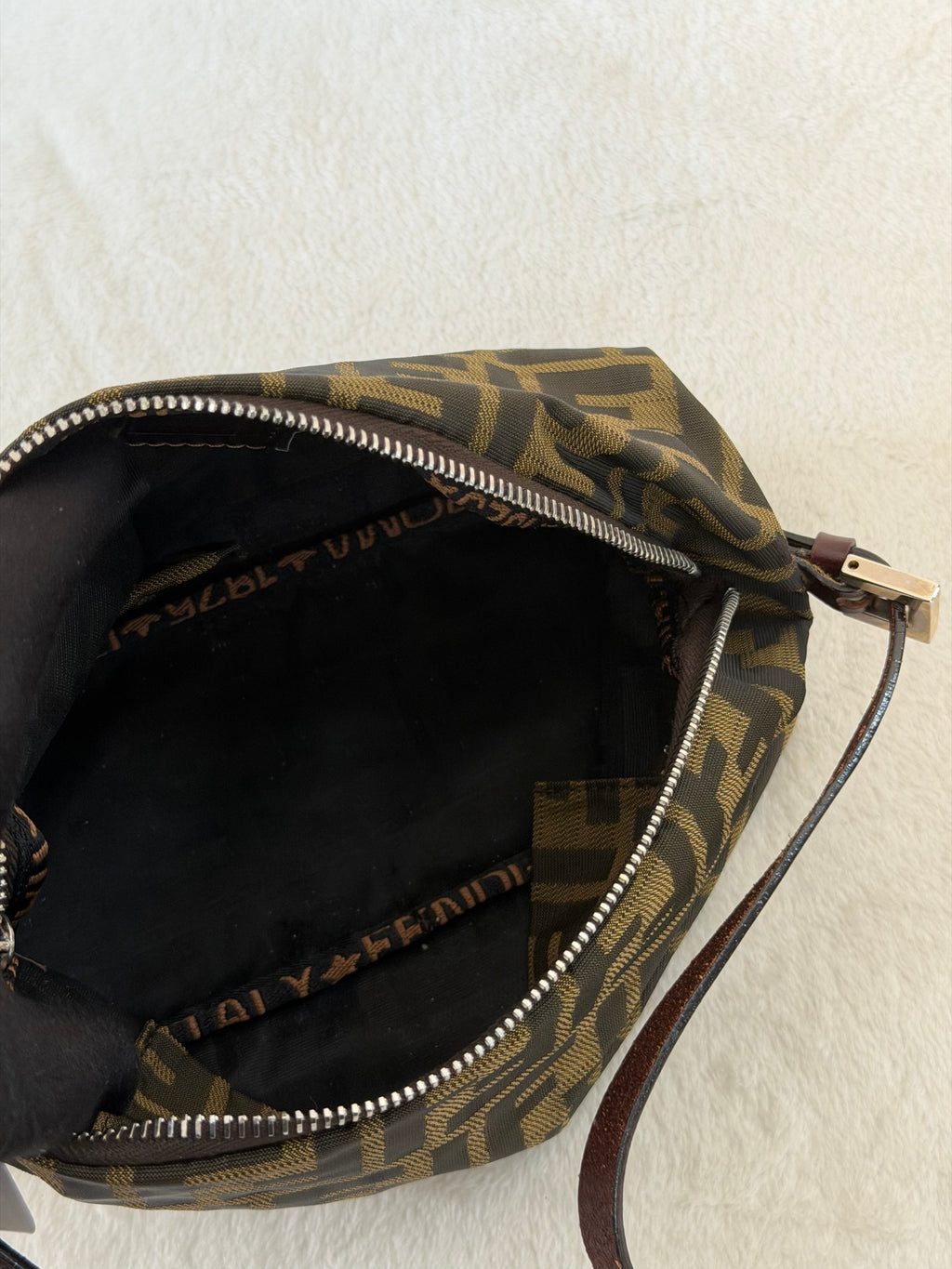 FENDI Zucca Baguette Handbag