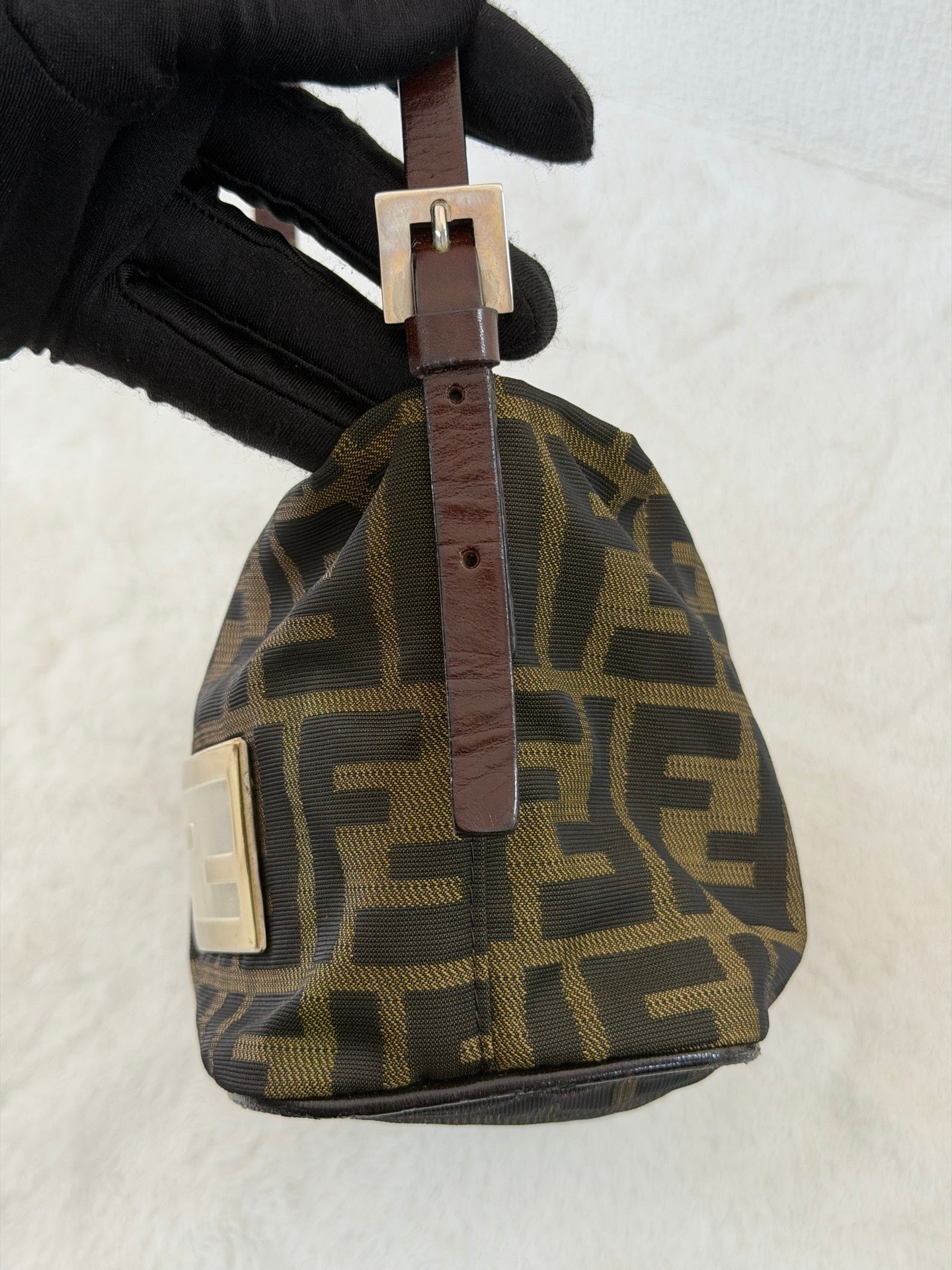 FENDI Zucca Baguette Handbag