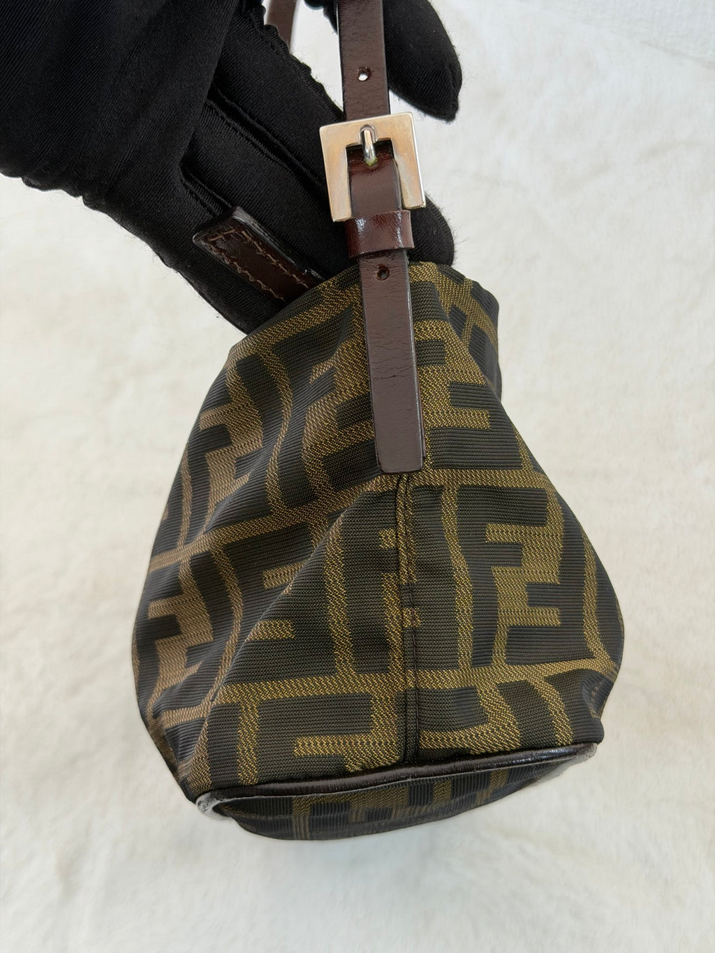 FENDI Zucca Baguette Handbag