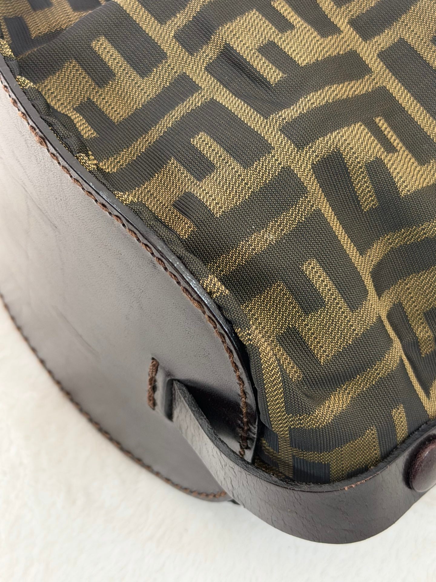 FENDI Zucca Genuine-handle Handbag