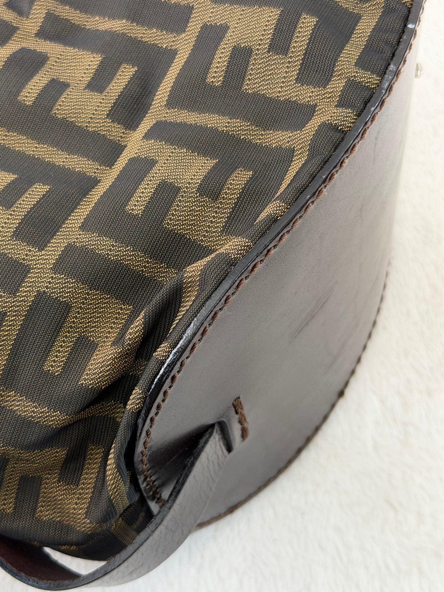 FENDI Zucca Genuine-handle Handbag