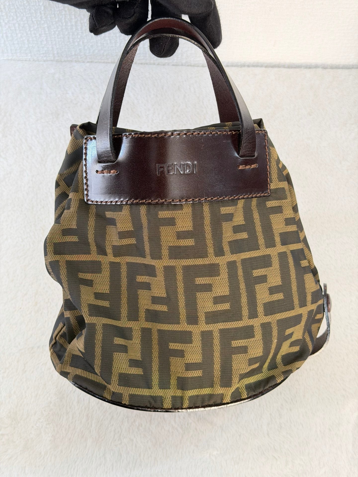 FENDI Zucca Genuine-handle Handbag