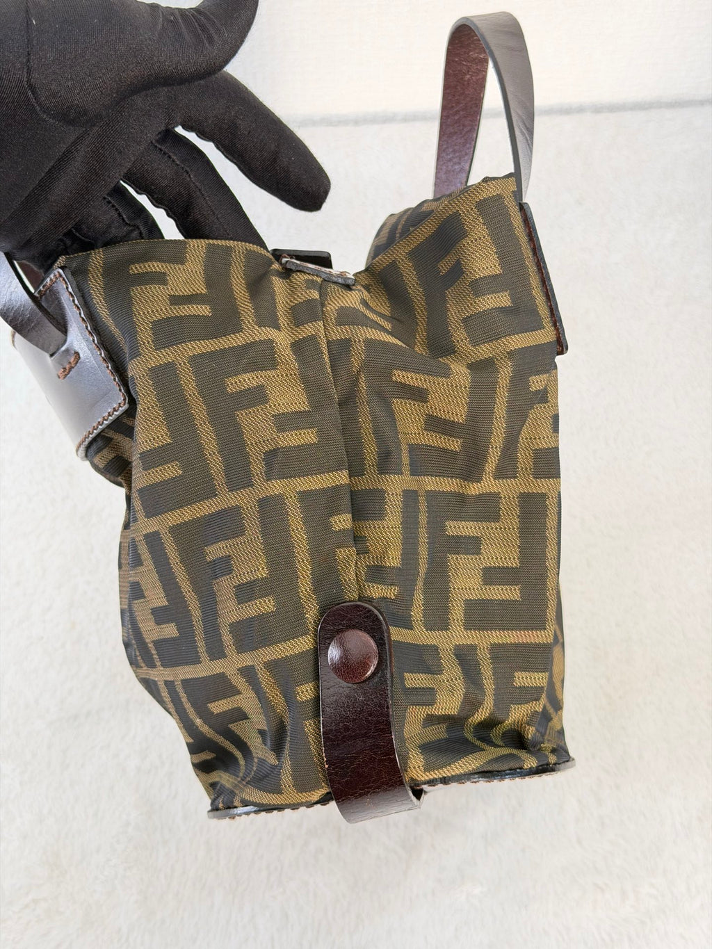 FENDI Zucca Genuine-handle Handbag