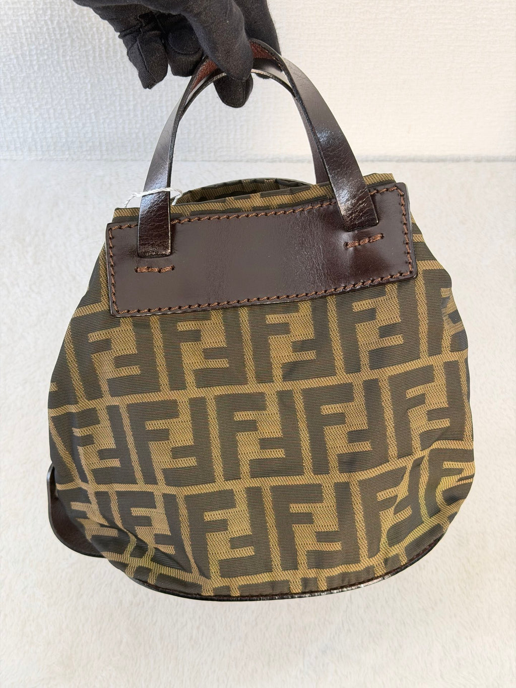 FENDI Zucca Genuine-handle Handbag