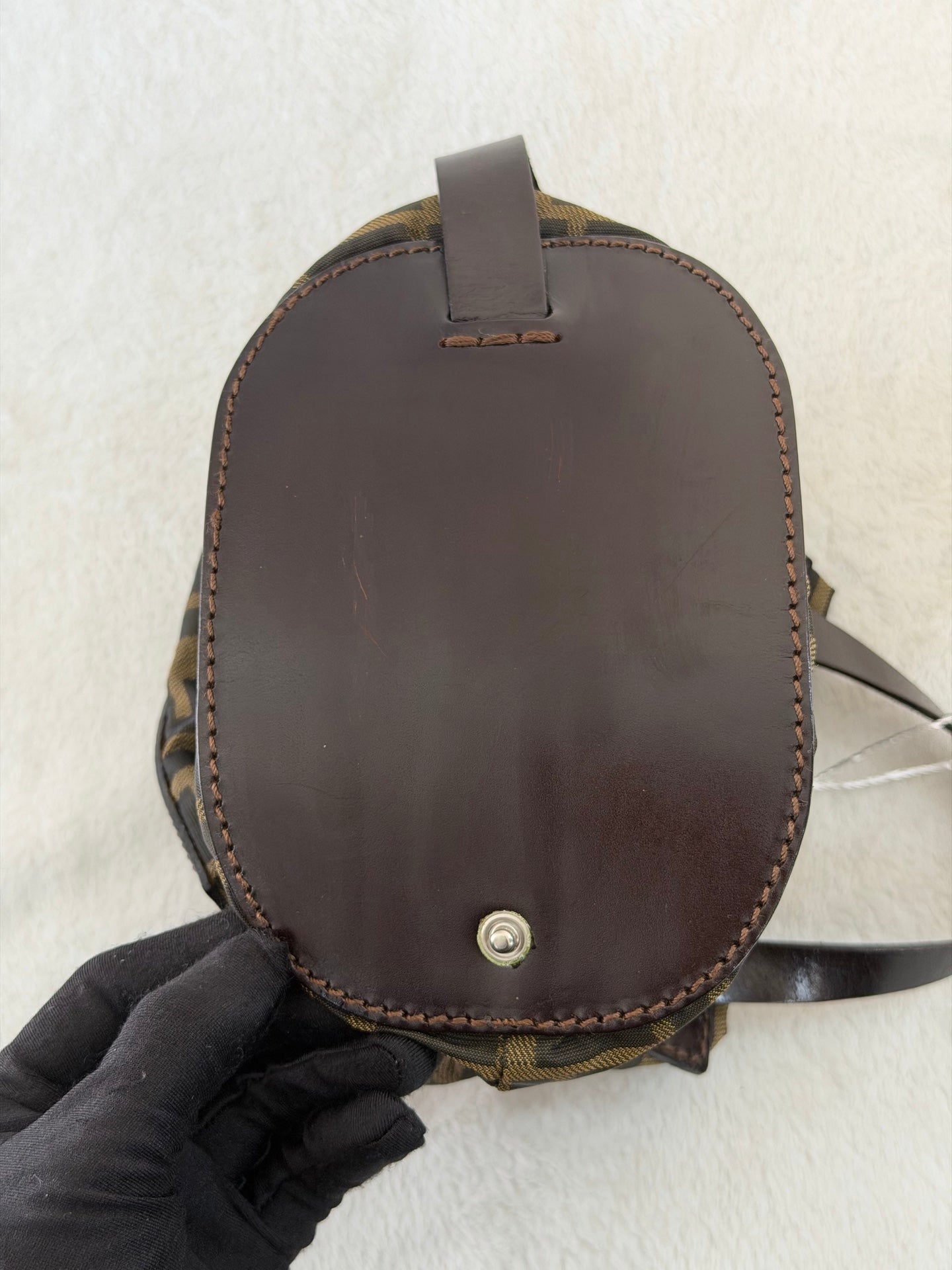 FENDI Zucca Genuine-handle Handbag
