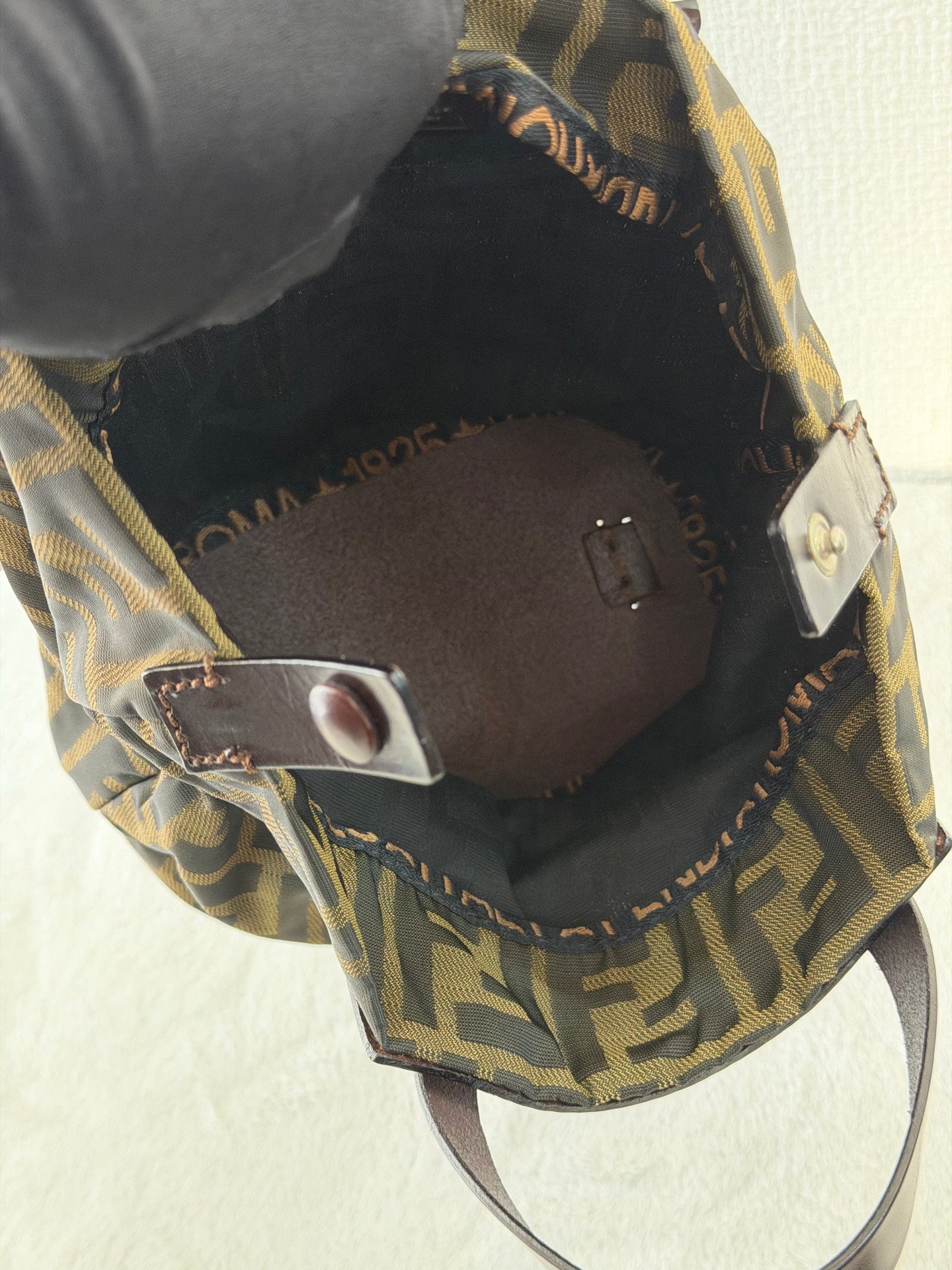 FENDI Zucca Genuine-handle Handbag