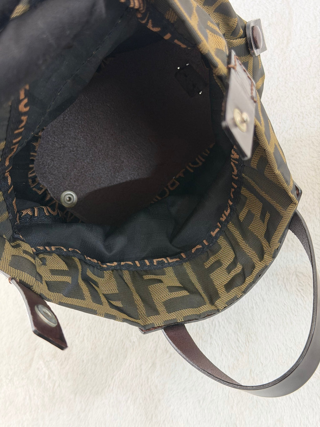 FENDI Zucca Genuine-handle Handbag