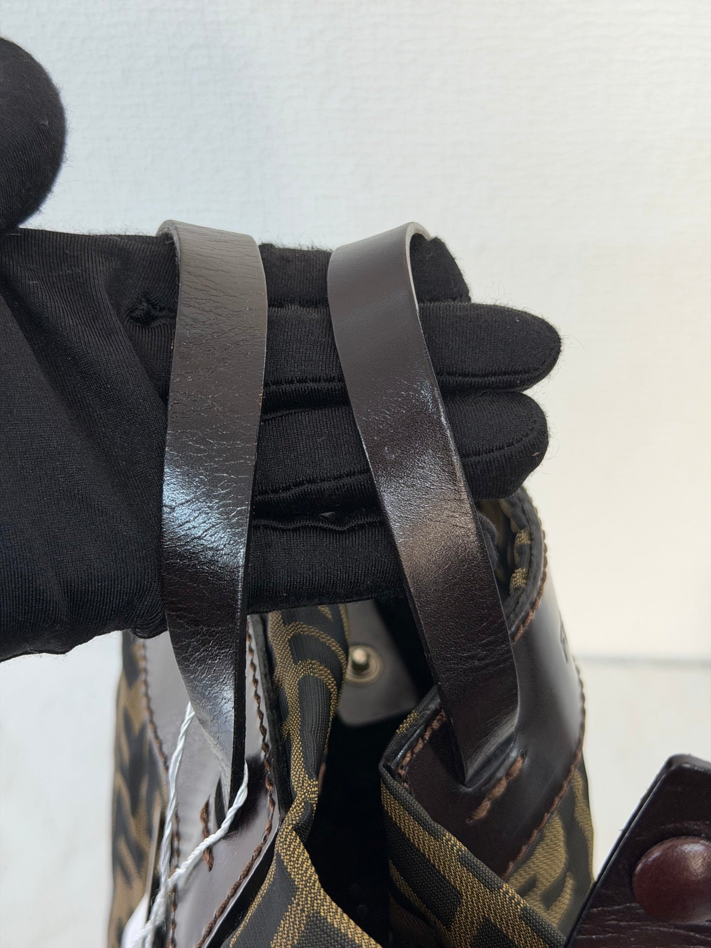 FENDI Zucca Genuine-handle Handbag