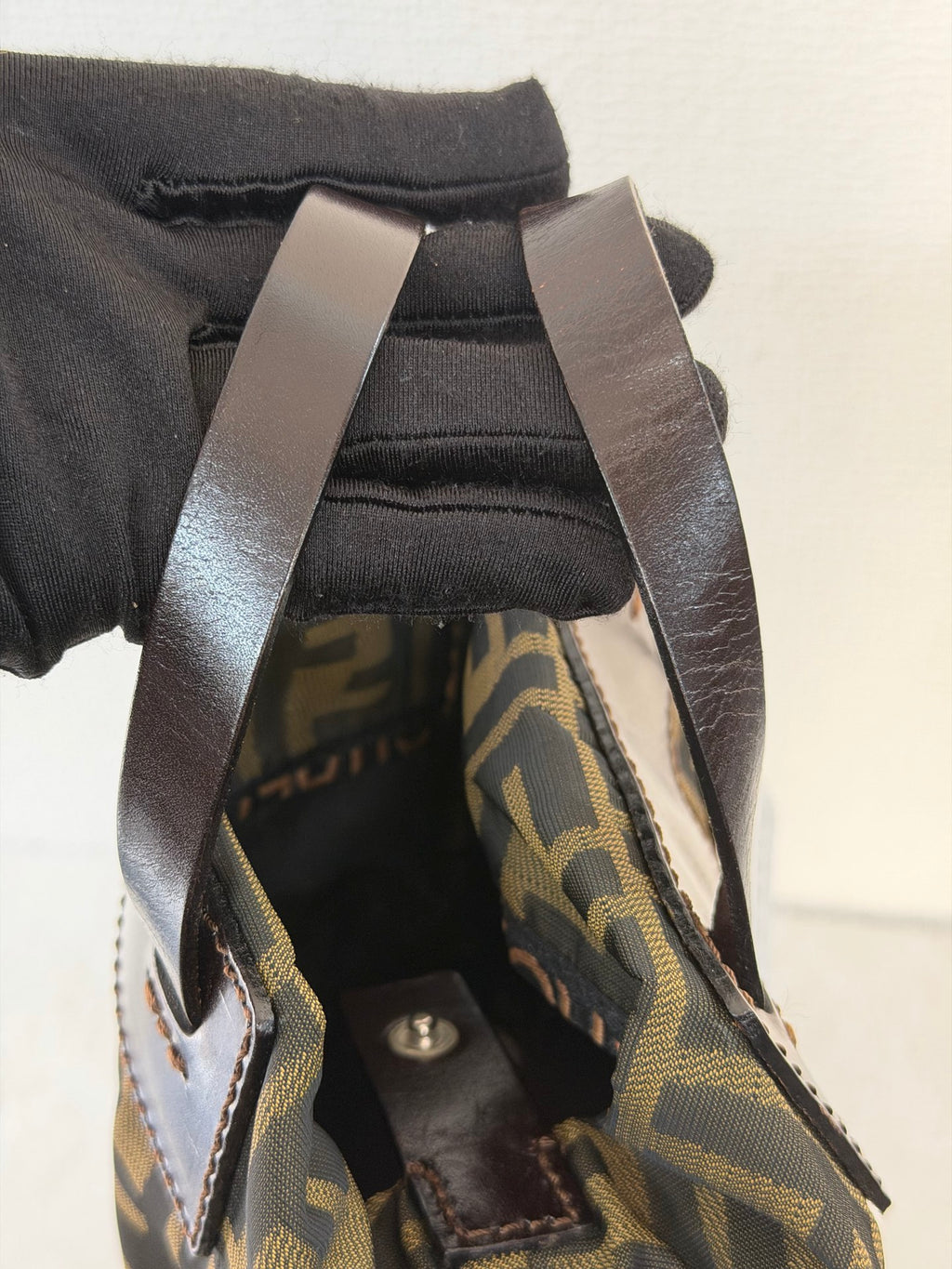 FENDI Zucca Genuine-handle Handbag
