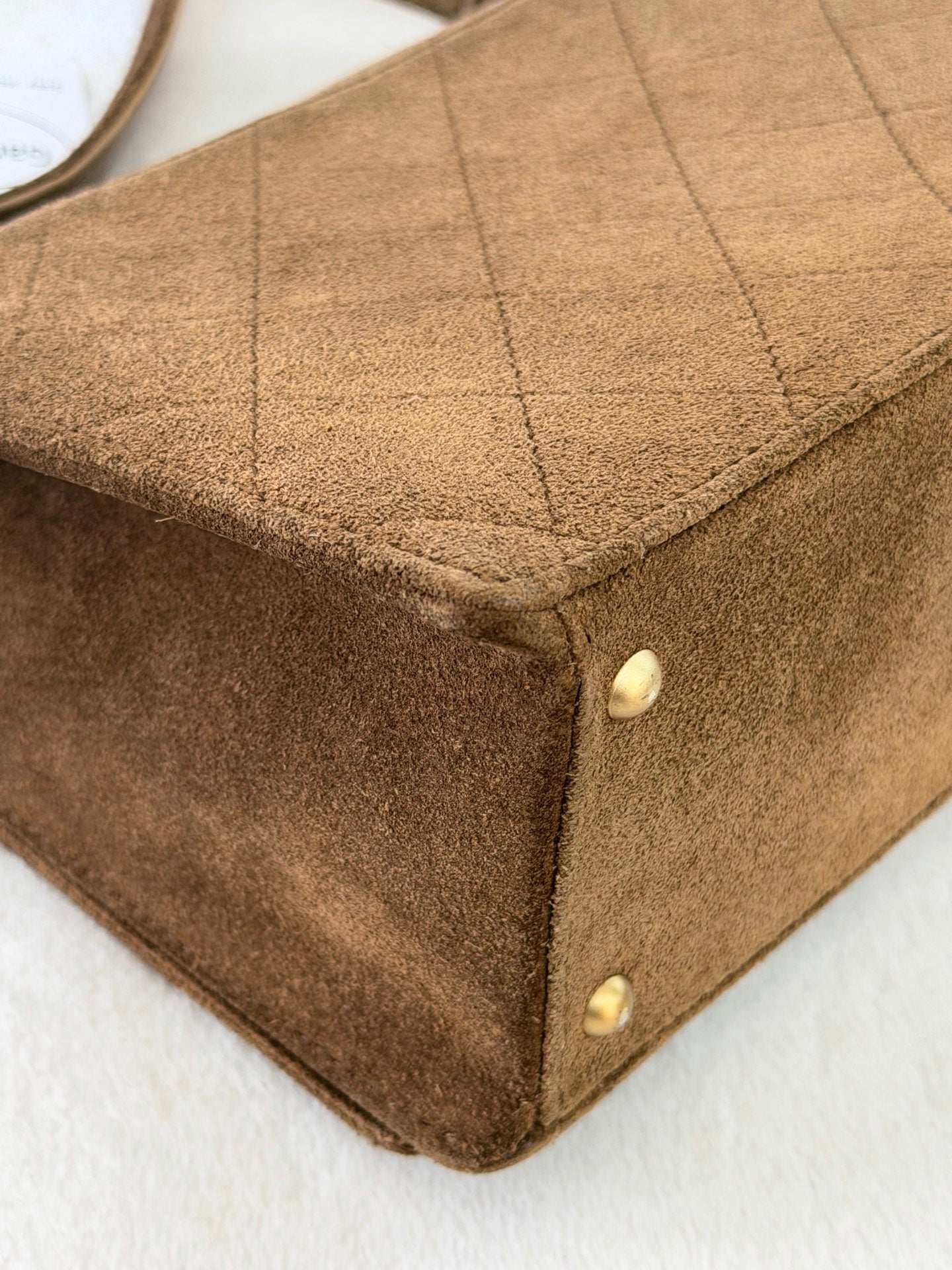 CHANEL Quilted Suede Shoulderbag