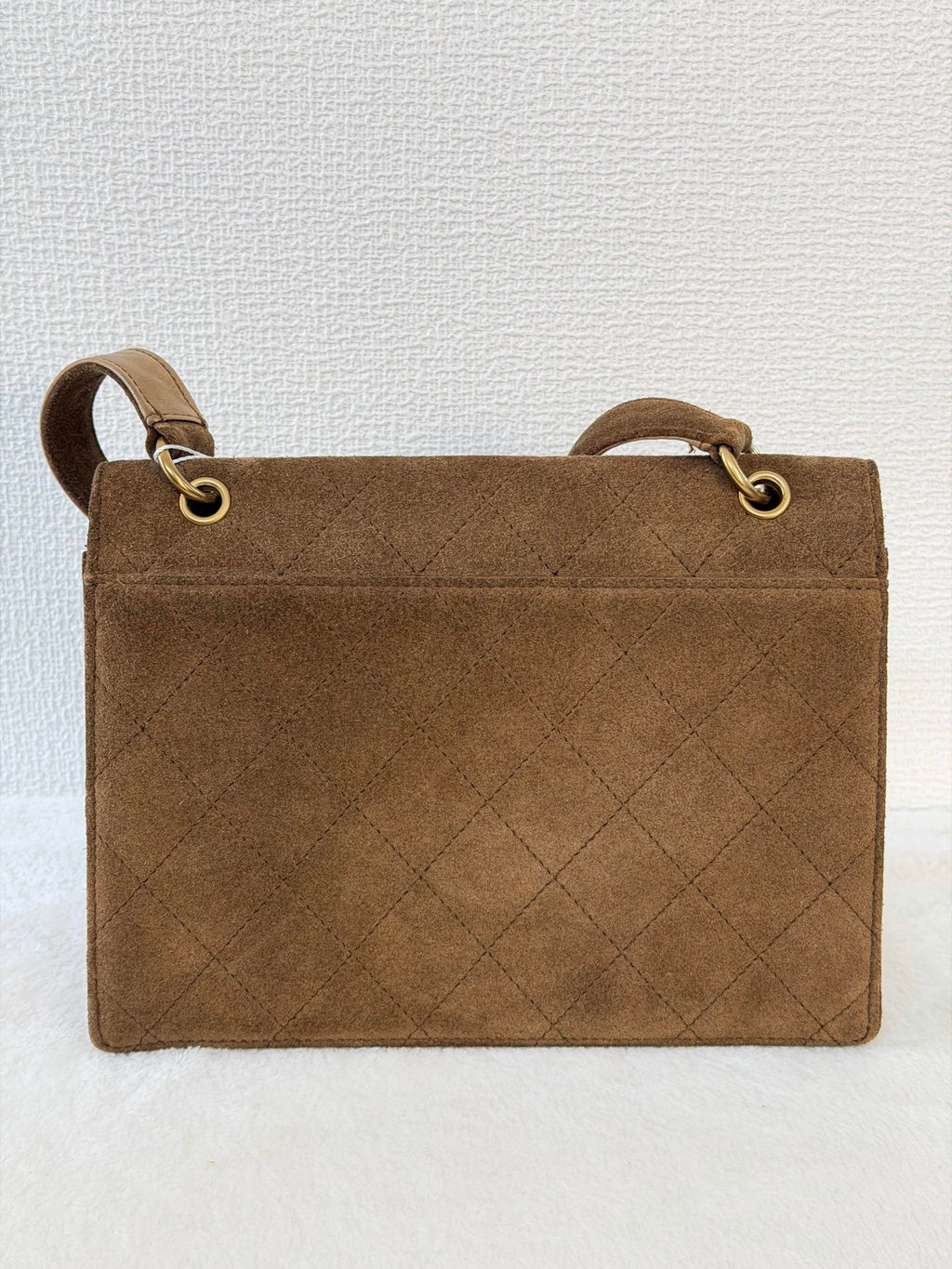 CHANEL Quilted Suede Shoulderbag