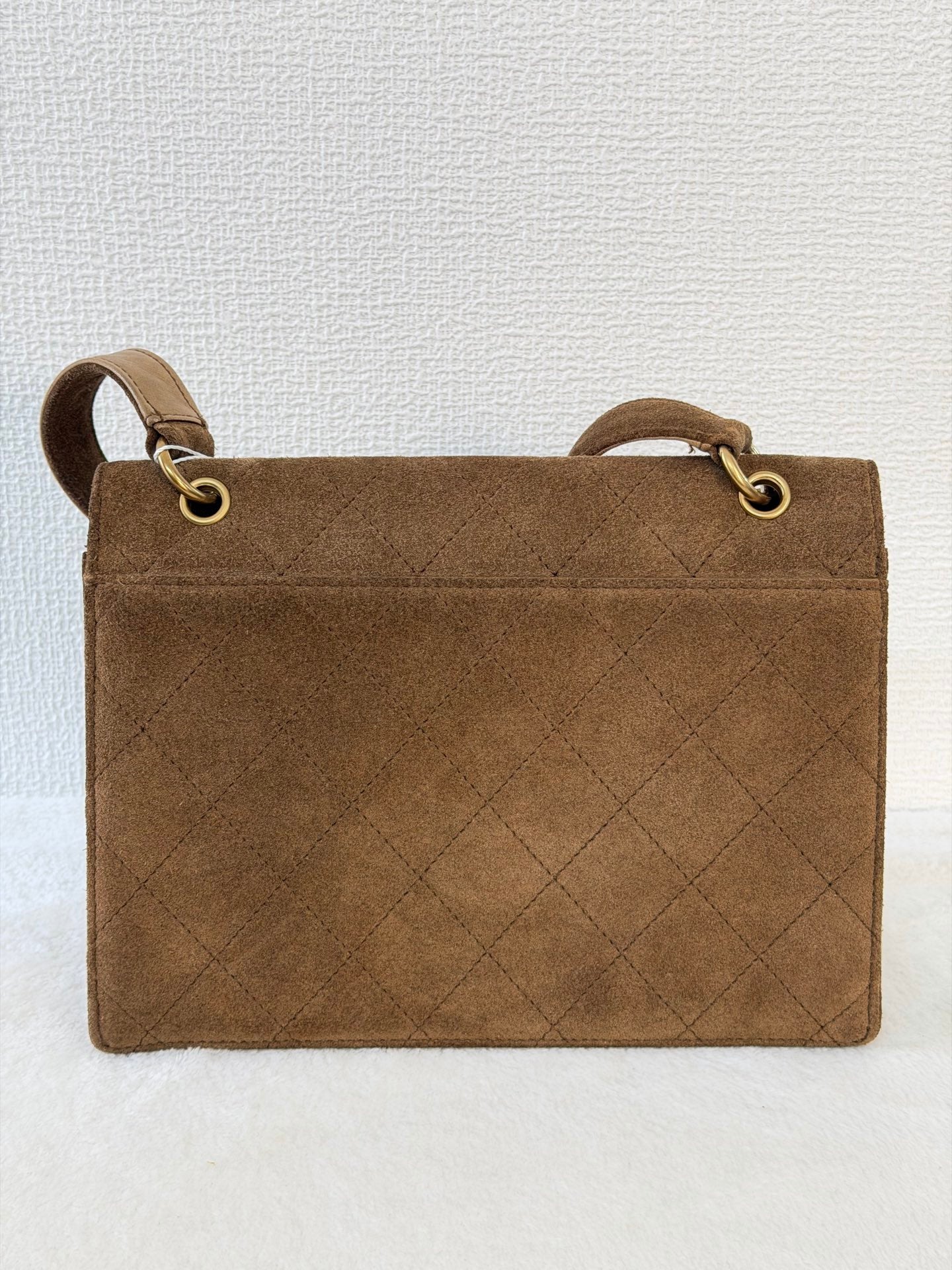 CHANEL Quilted Suede Shoulderbag