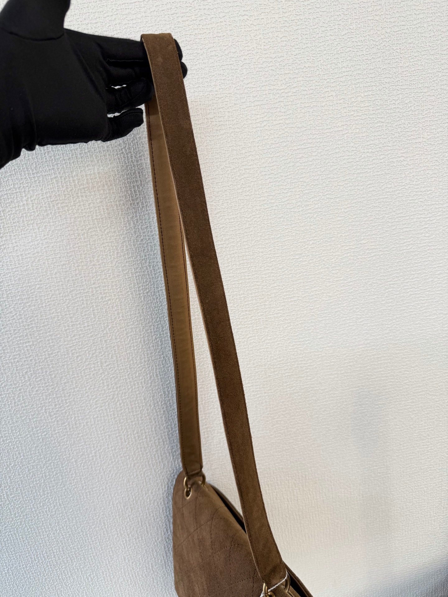 CHANEL Quilted Suede Shoulderbag