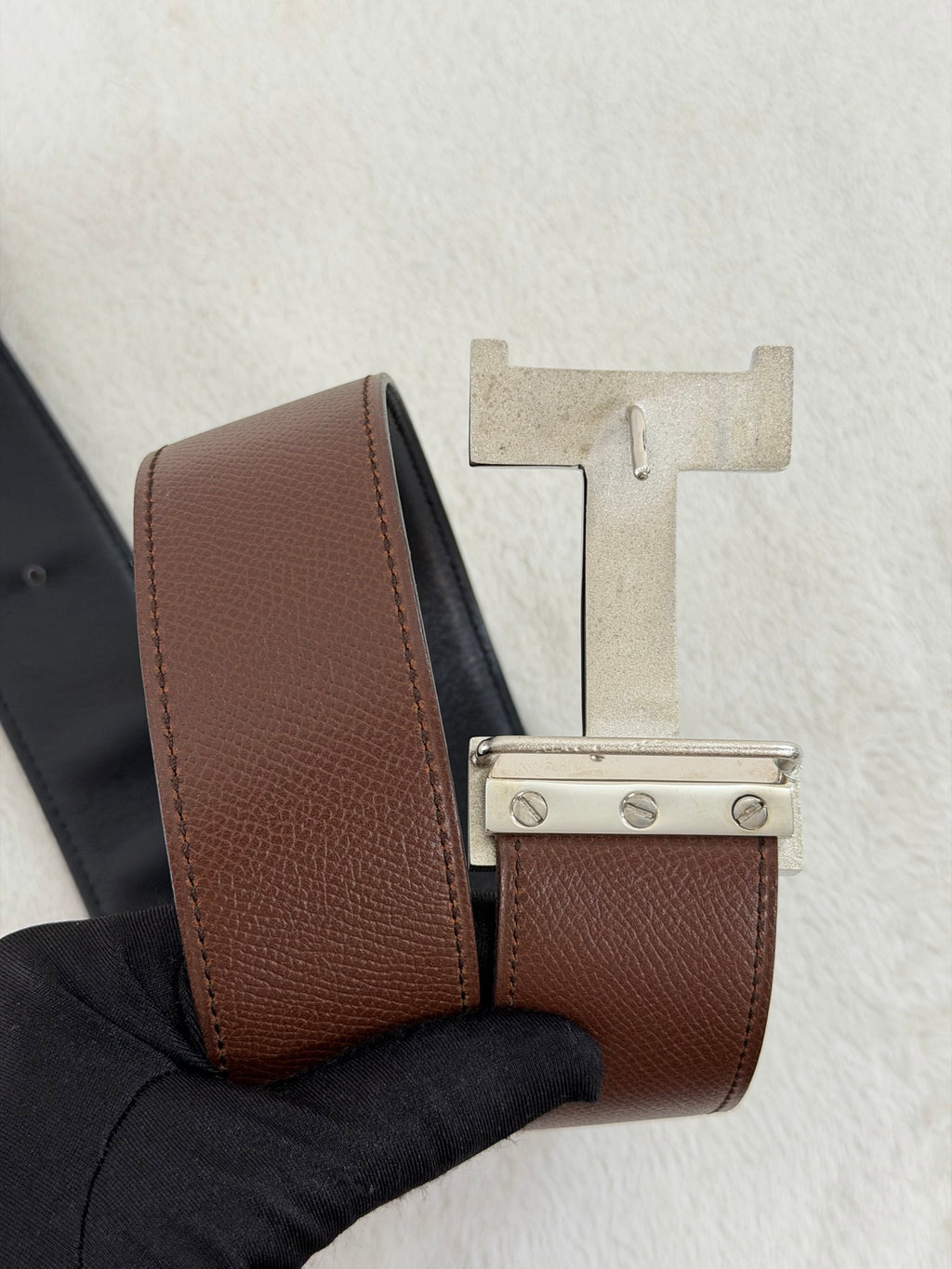 HERMES H Logo Genuine Belt