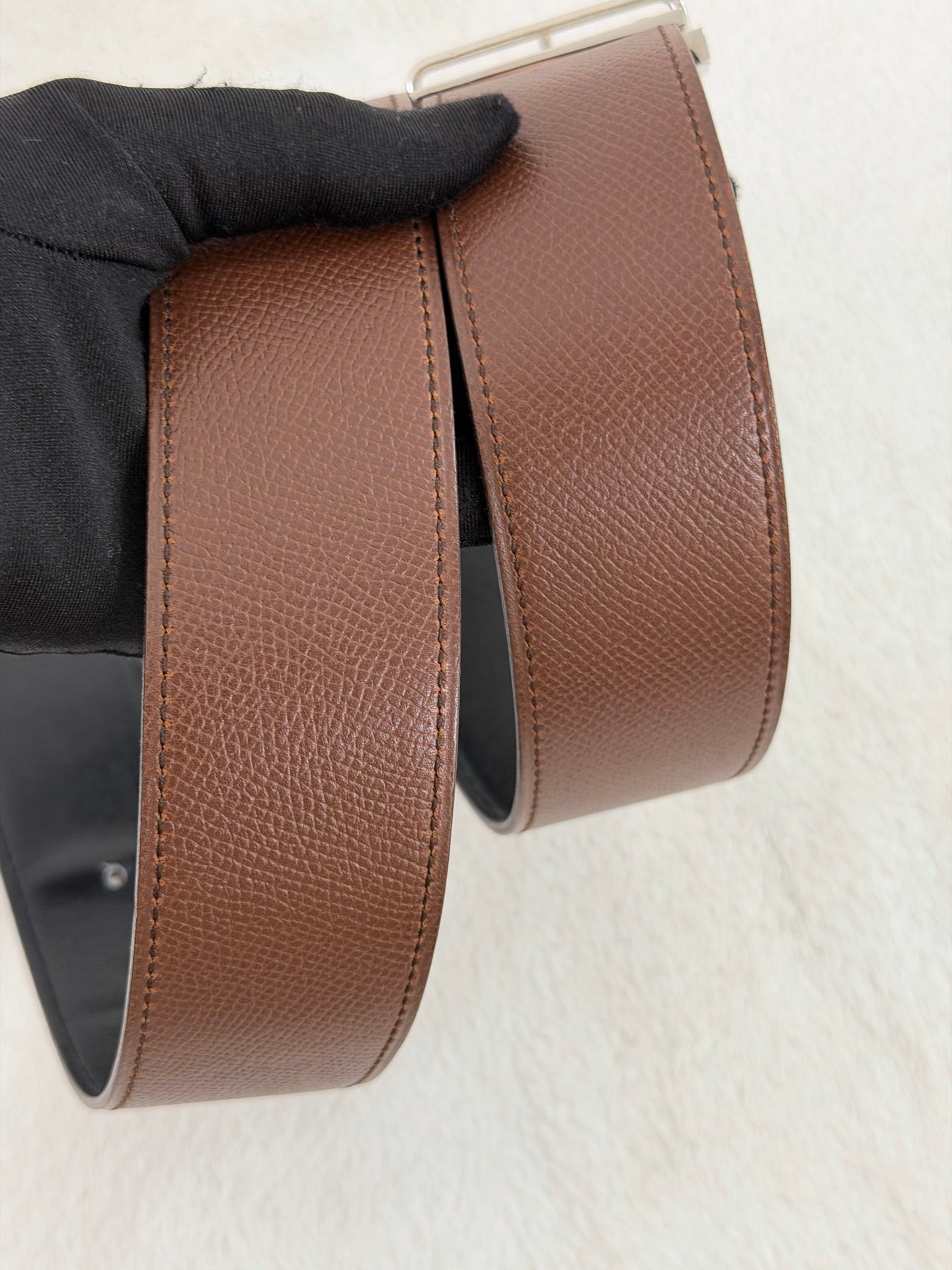HERMES H Logo Genuine Belt