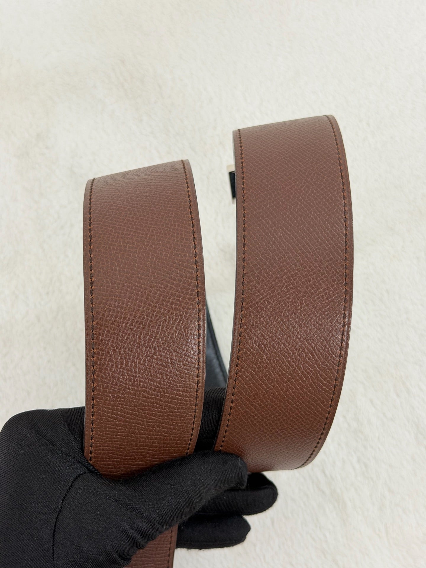 HERMES H Logo Genuine Belt