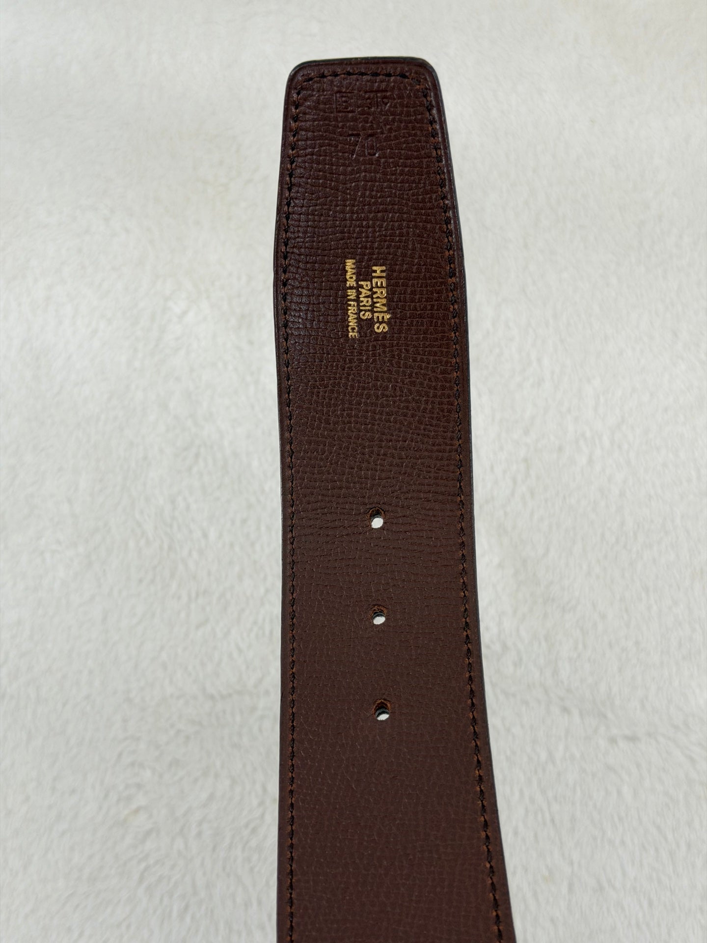 HERMES H Logo Genuine Belt