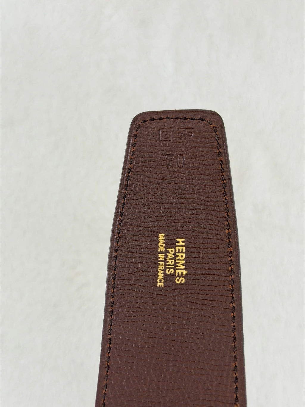 HERMES H Logo Genuine Belt